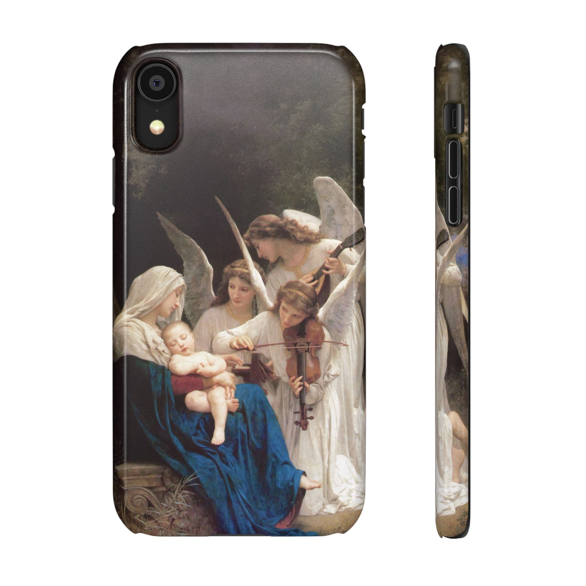 The Virgin of the angels by William-Adolphe Bouguereau - iPhone Slim Case