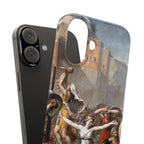 The Intervention of the Sabine Women by Jacques-Louis David - iPhone Slim Case