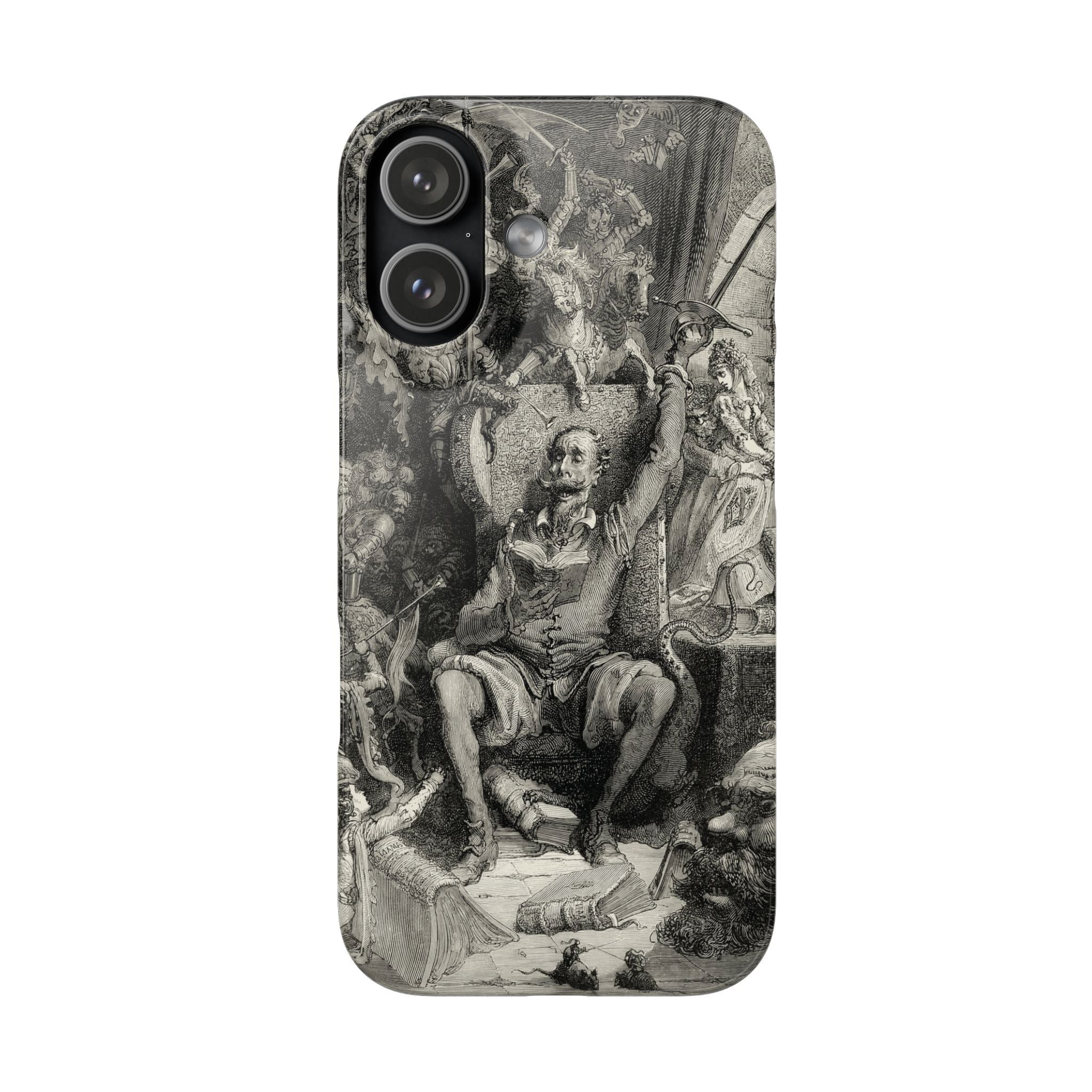 Don Quixote and His Visions by Gustave Doré - iPhone Slim Case