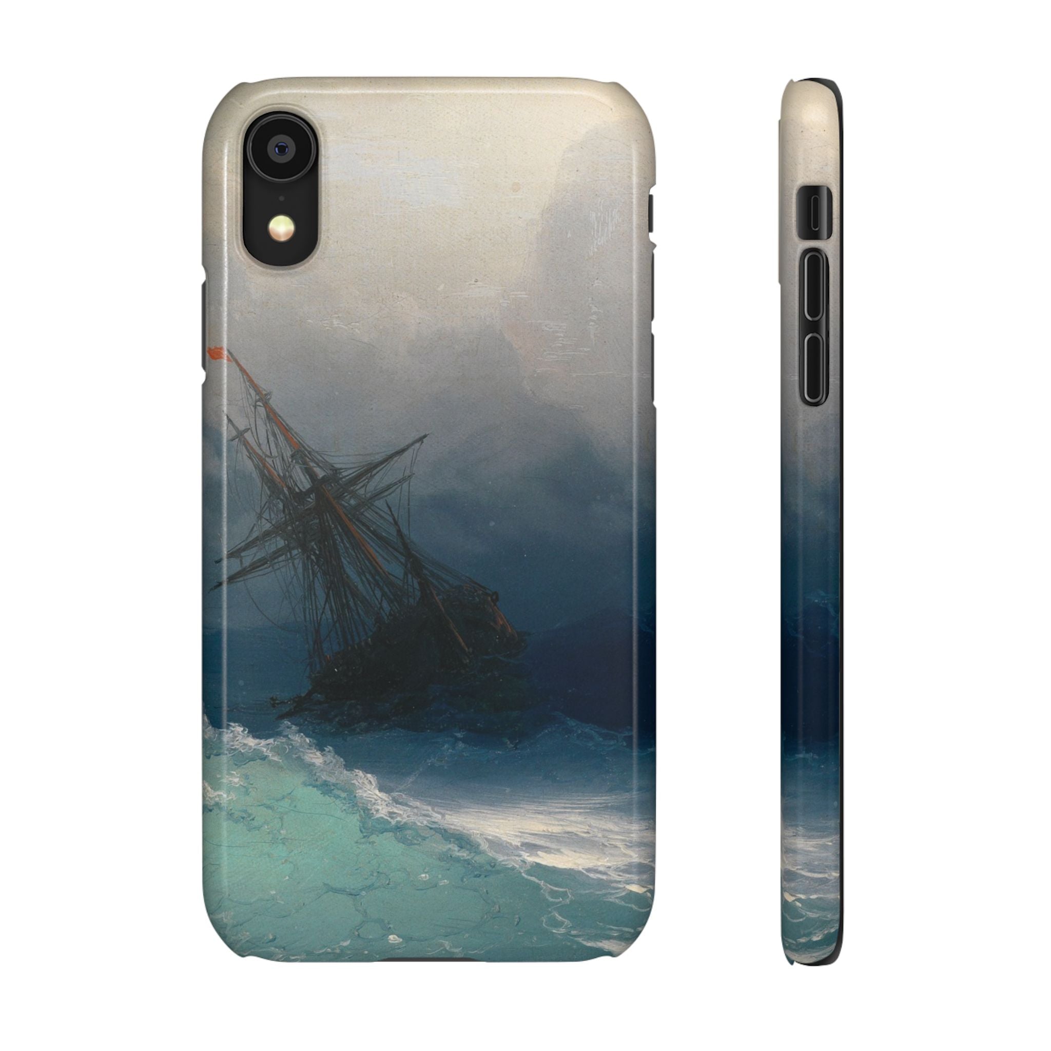 Ship on Stormy Seas by Ivan Aivazovsky - iPhone Slim Case