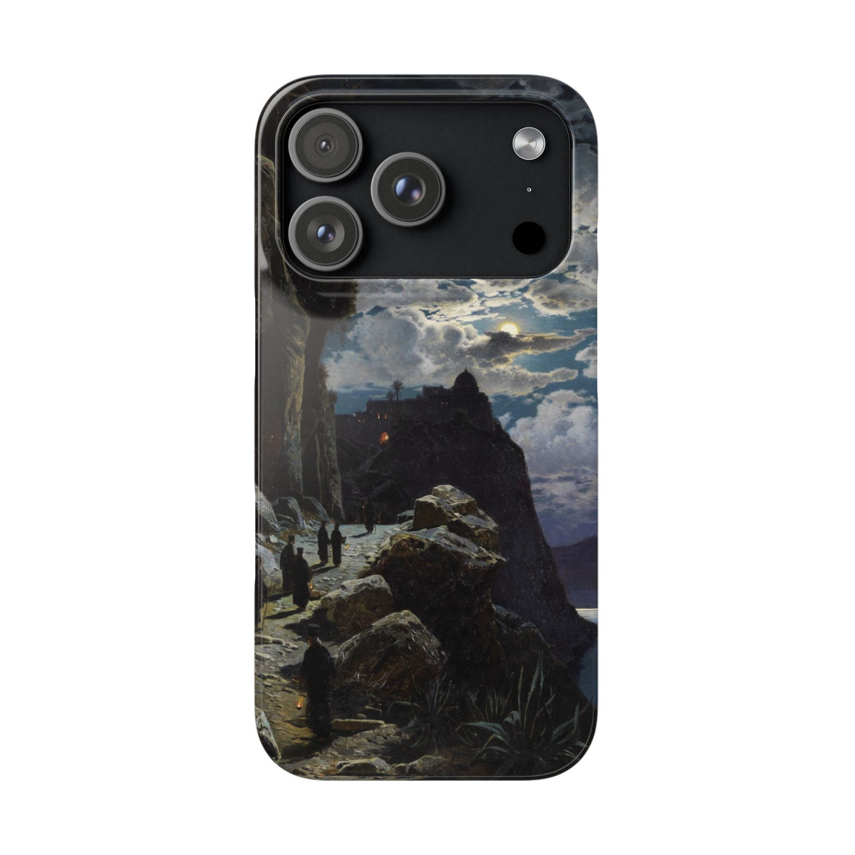 Procession of Monks on Mount Athos by Hermann Corrodi - iPhone Slim Case