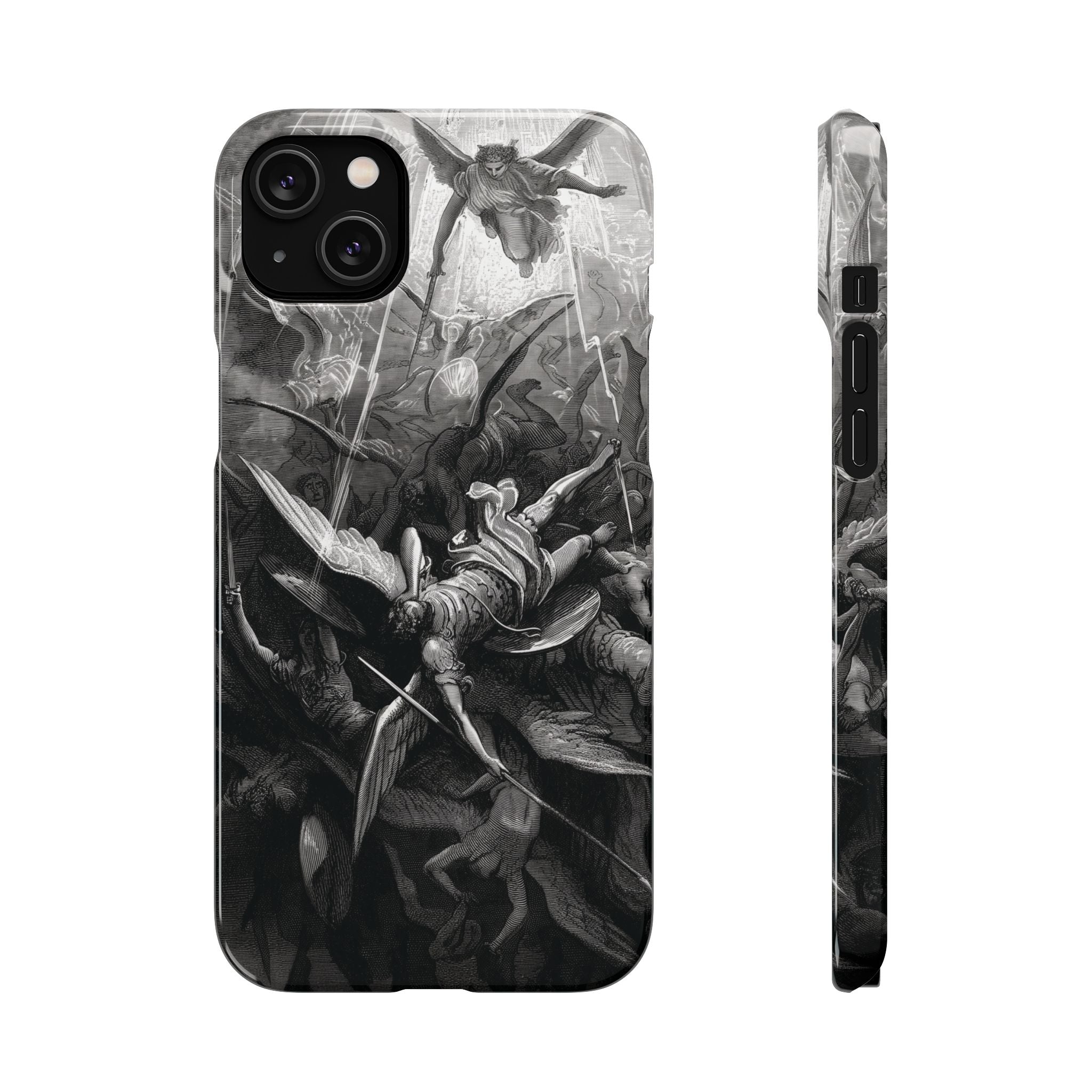Paradise Lost | The Battle in Heaven by Gustave Doré - iPhone Slim Case
