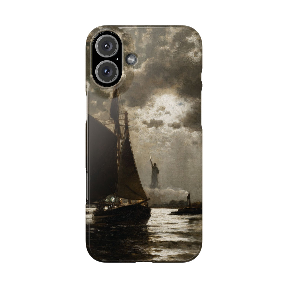 Nightfall over New York Harbor by Edward Moran - iPhone Slim Case