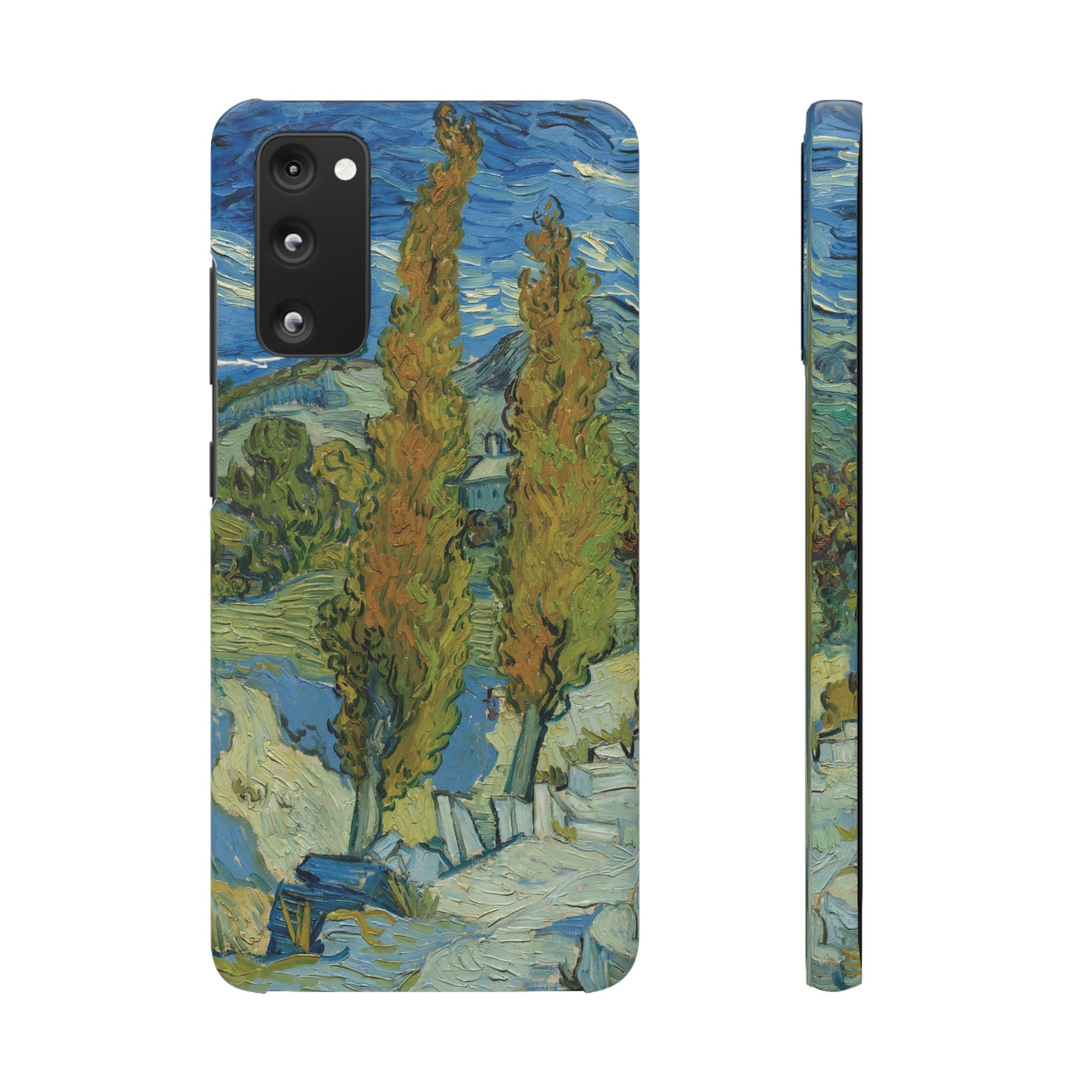 Two Poplars in the Alpilles near Saint-Rémy by Vincent van Gogh - Samsung Slim Case