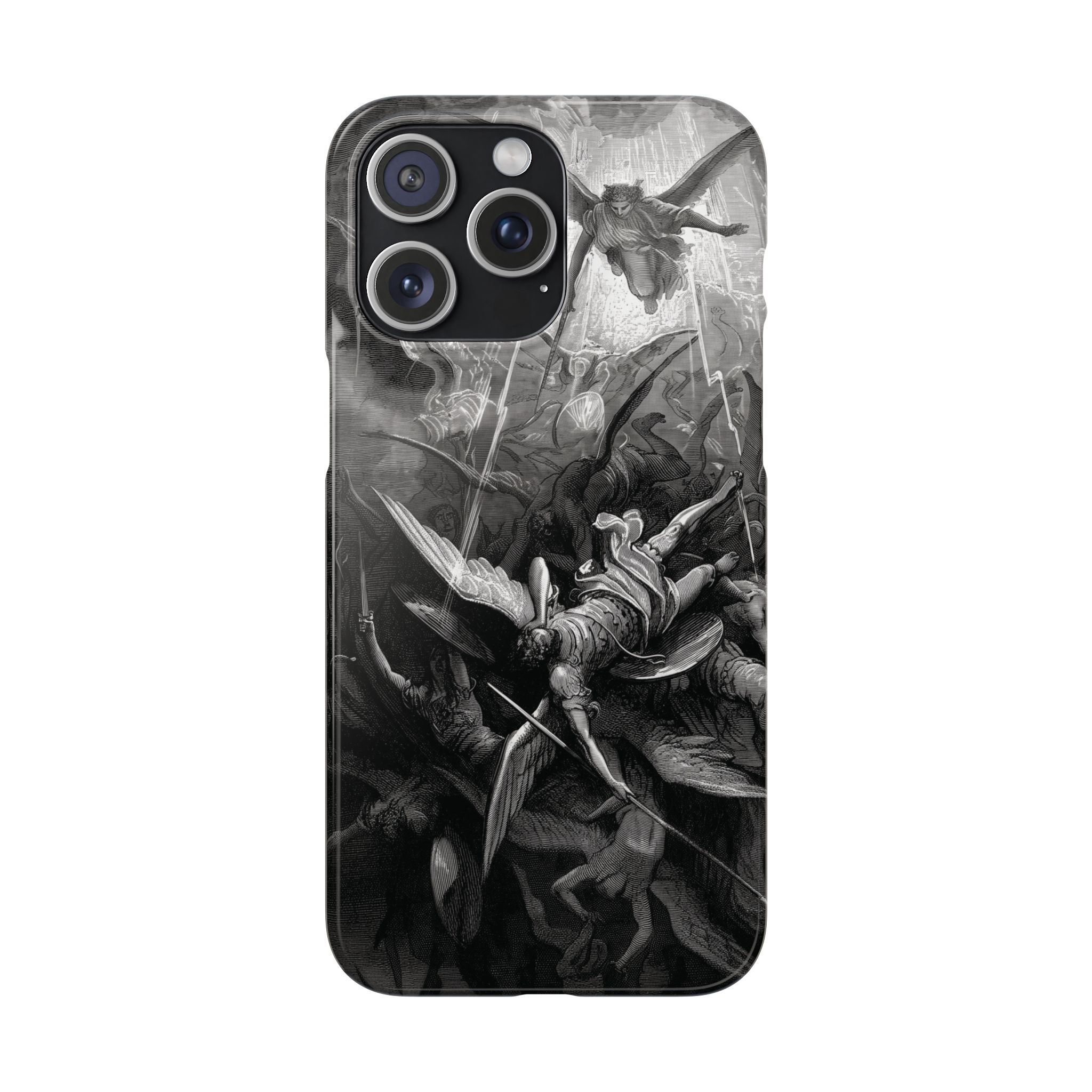 Paradise Lost | The Battle in Heaven by Gustave Doré - iPhone Slim Case
