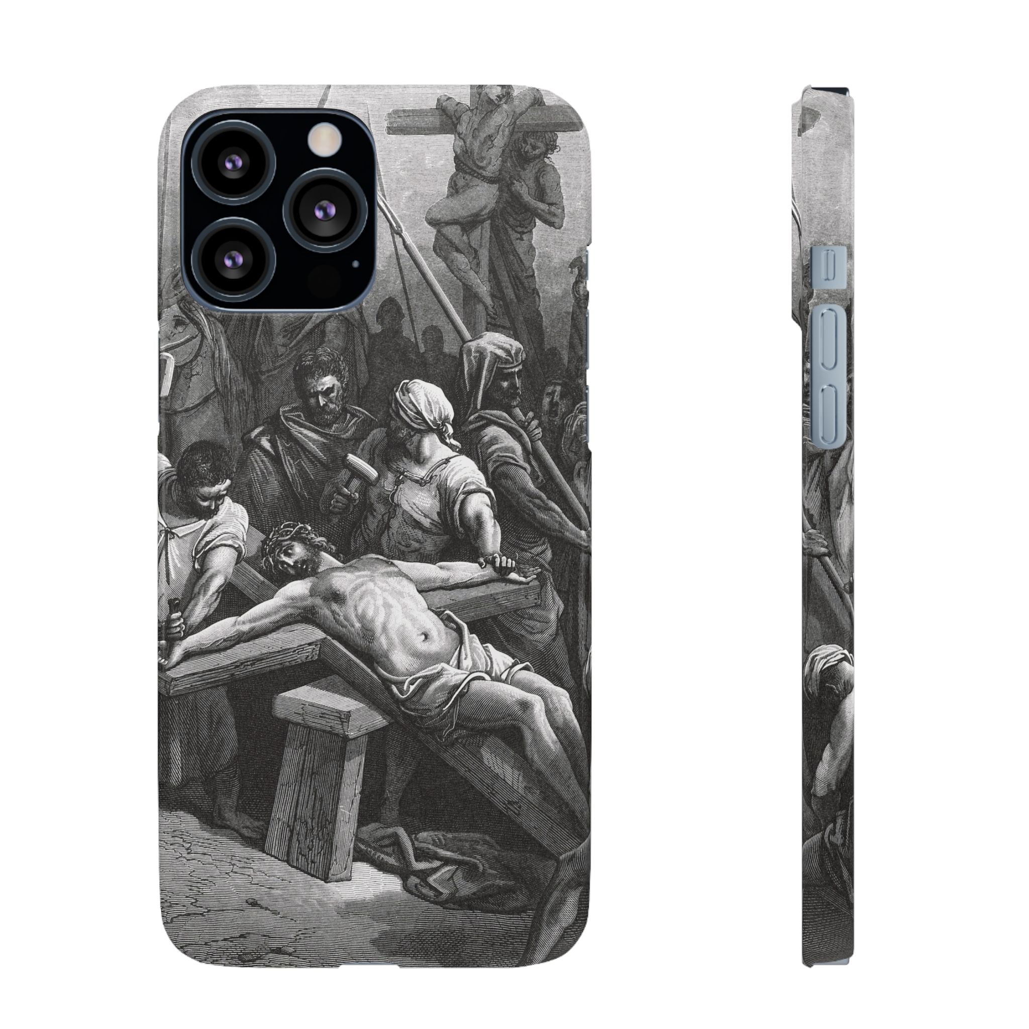 Crucifixion of Jesus by Gustave Doré - iPhone Slim Case