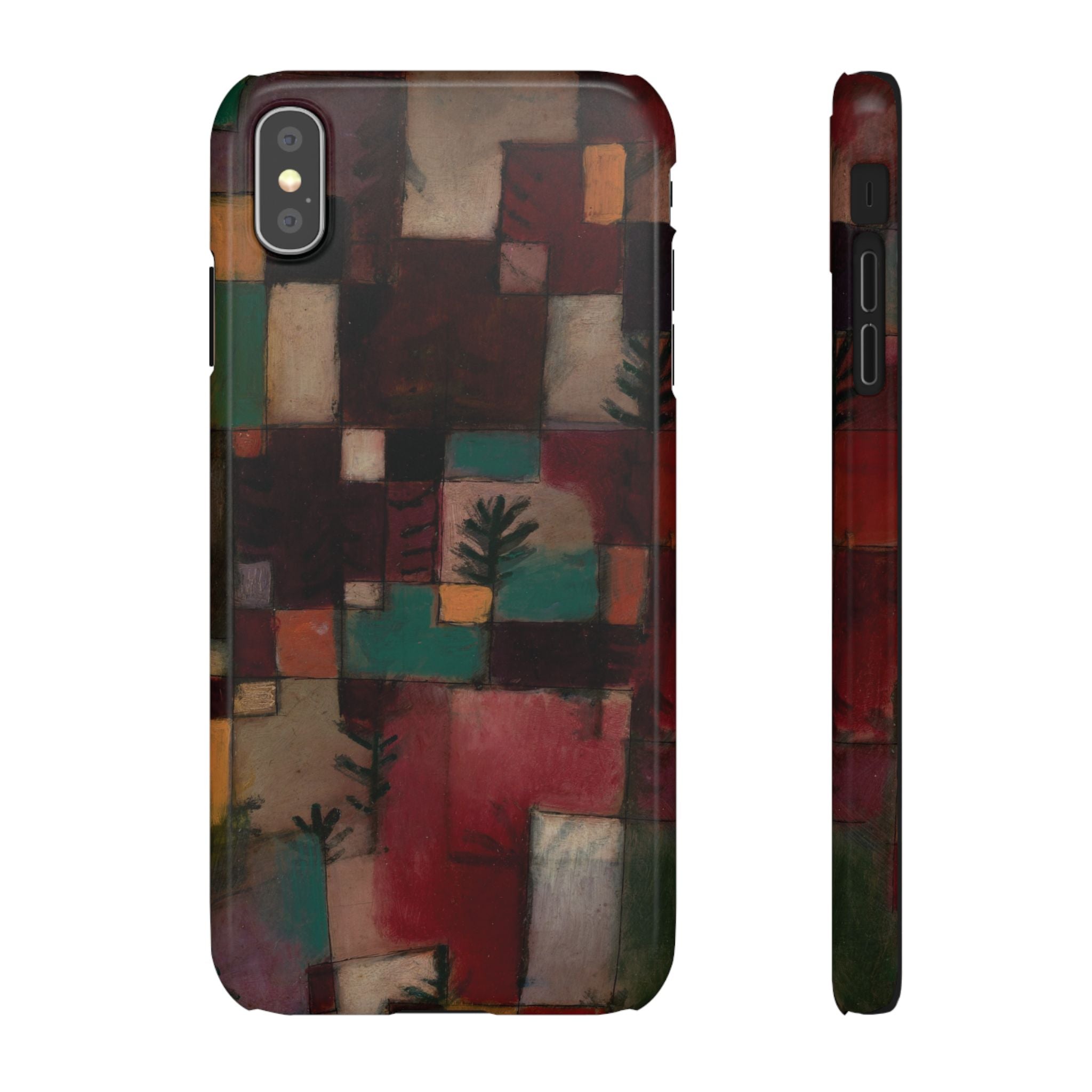 Redgreen and Violet-Yellow Rhythms by Paul Klee - iPhone Slim Case