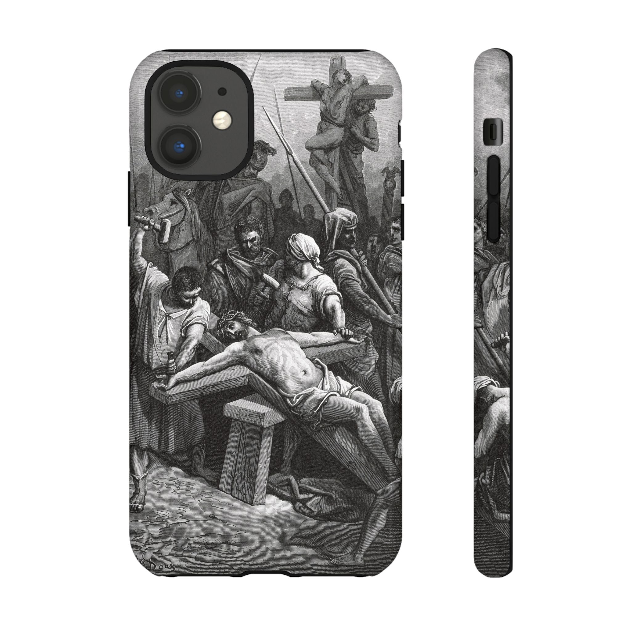Crucifixion of Jesus by Gustave Doré - iPhone Tough Case
