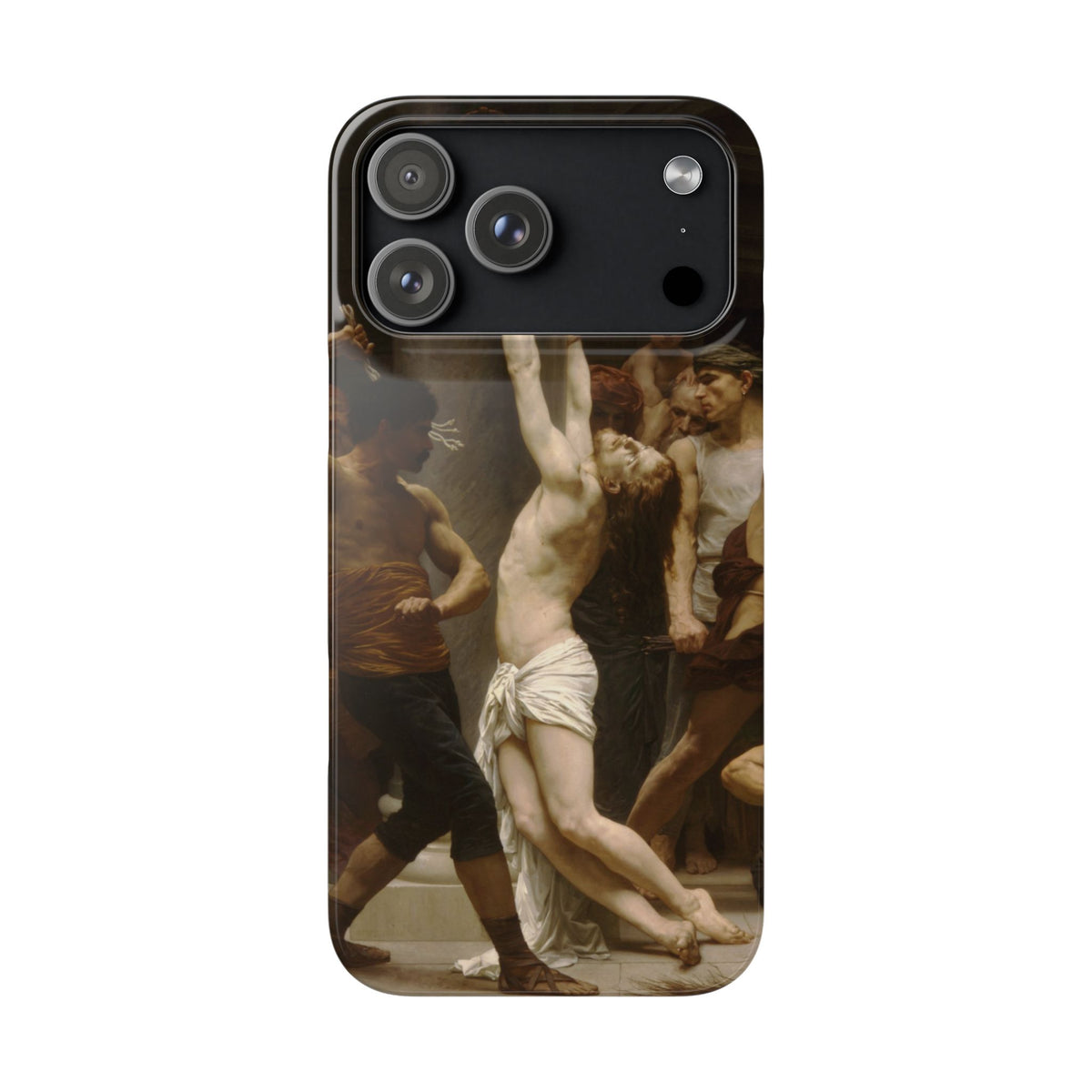 The Flagellation of Our Lord Jesus Christ by William-Adolphe Bouguereau - iPhone Slim Case