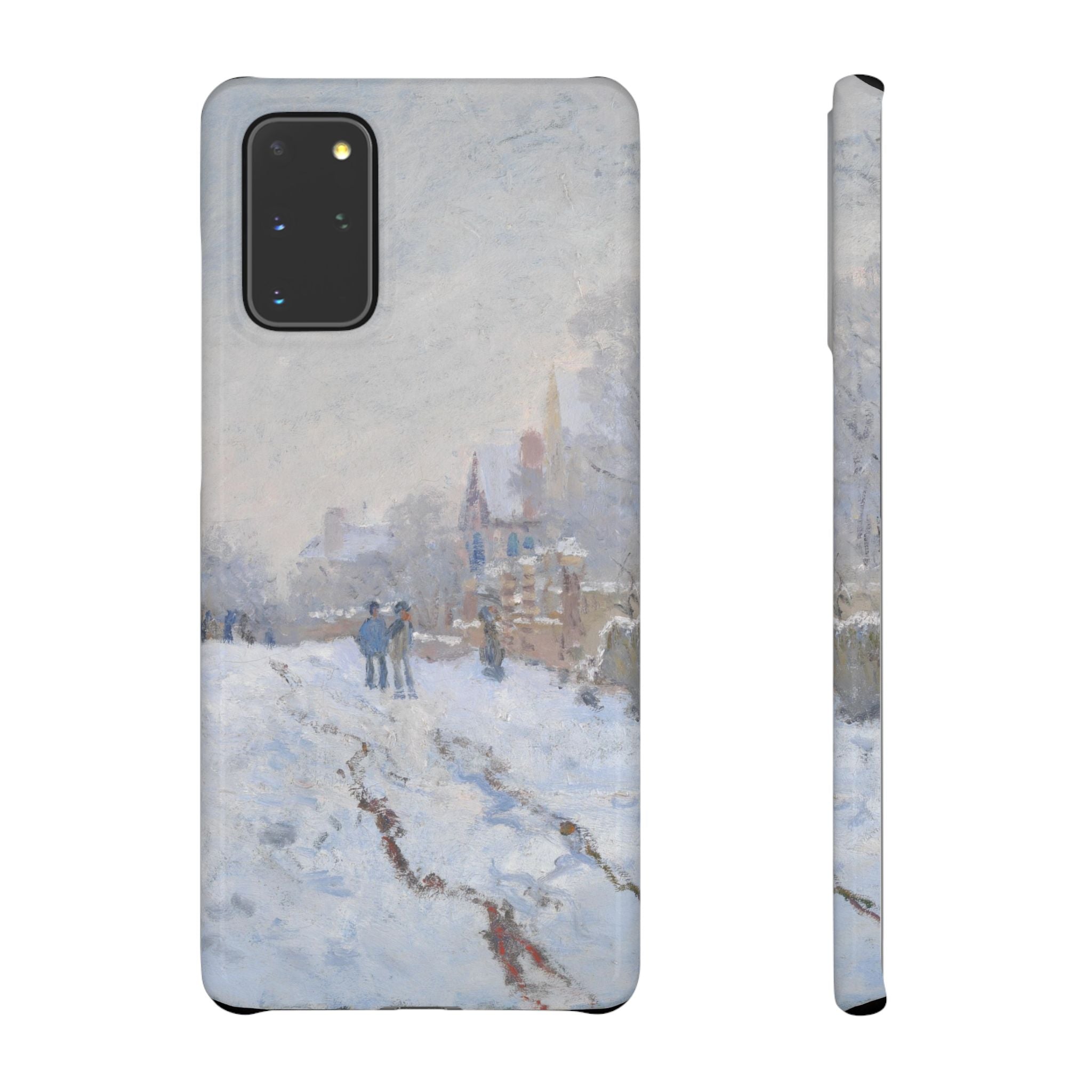 Snow Scene at Argenteuil by Claude Monet - Samsung Slim Case