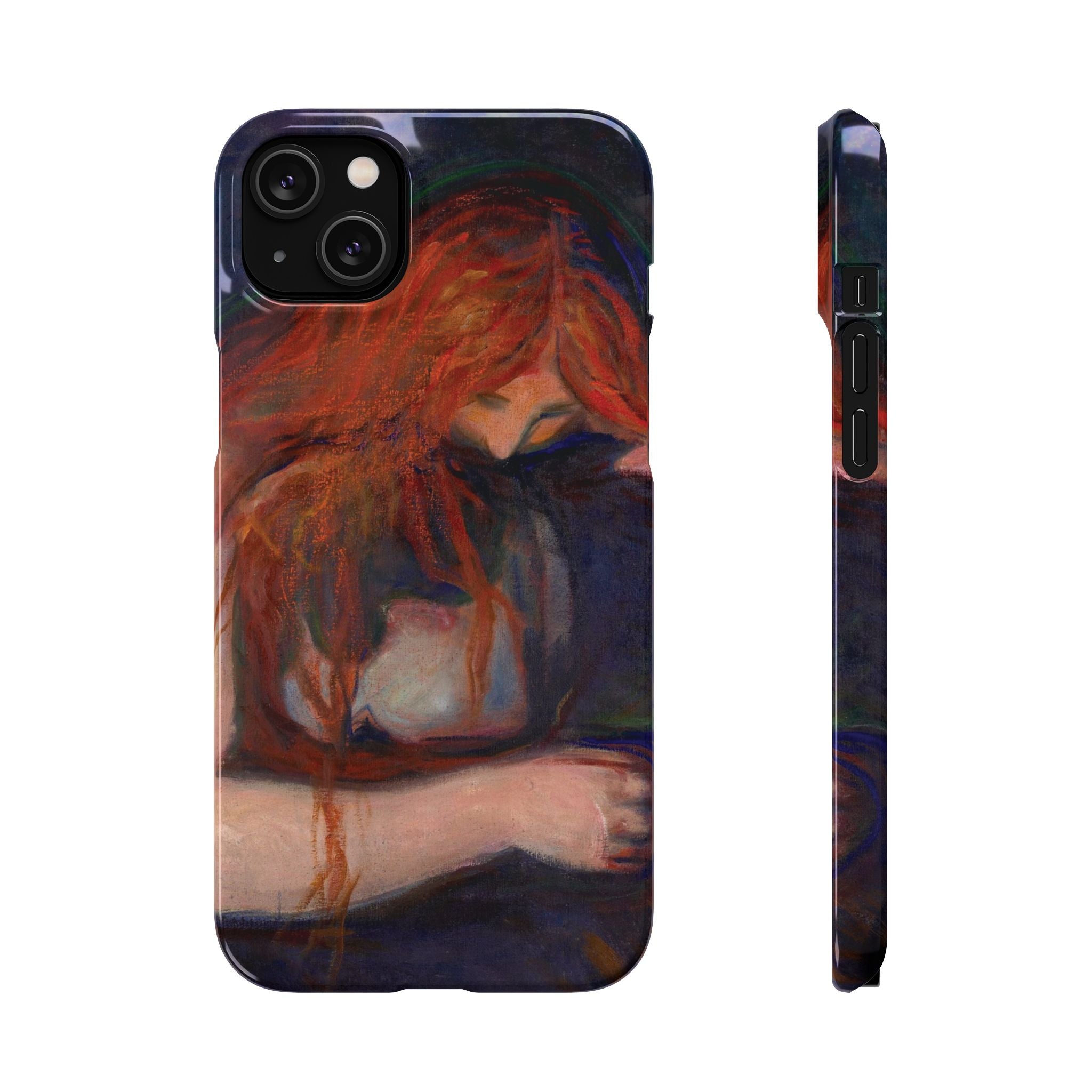 Vampire by Edvard Munch - iPhone Slim Case