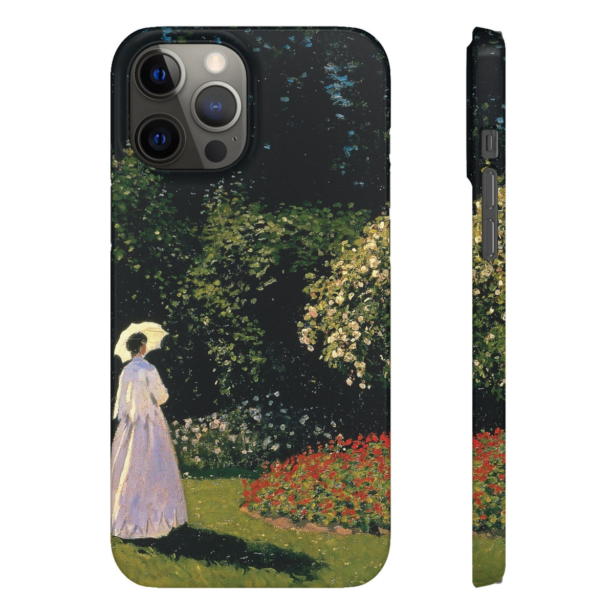 Woman in the Garden by Claude Monet - iPhone Slim Case