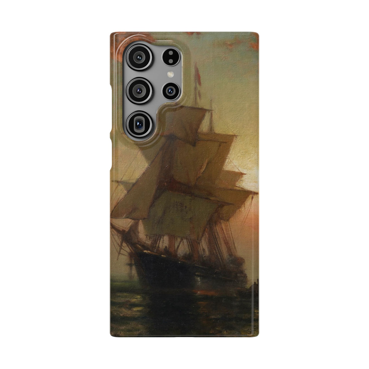 Ships at Night by Edward Moran - Samsung Slim Case