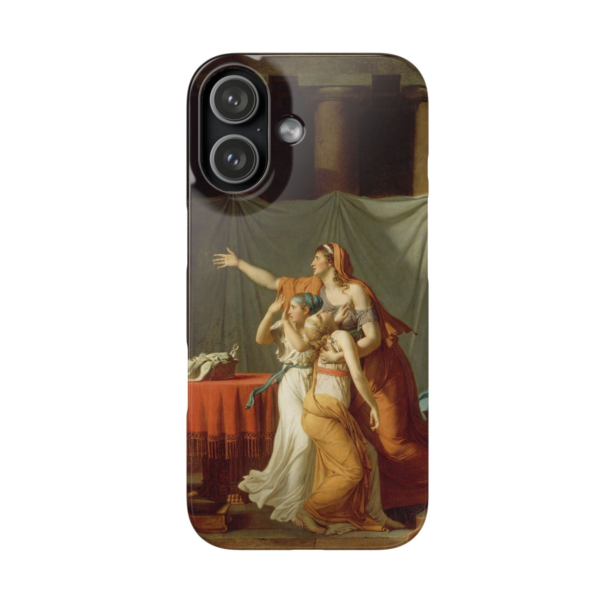 The Lictors Bring to Brutus the Bodies of His Sons II by Jacques-Louis David - iPhone Slim Case