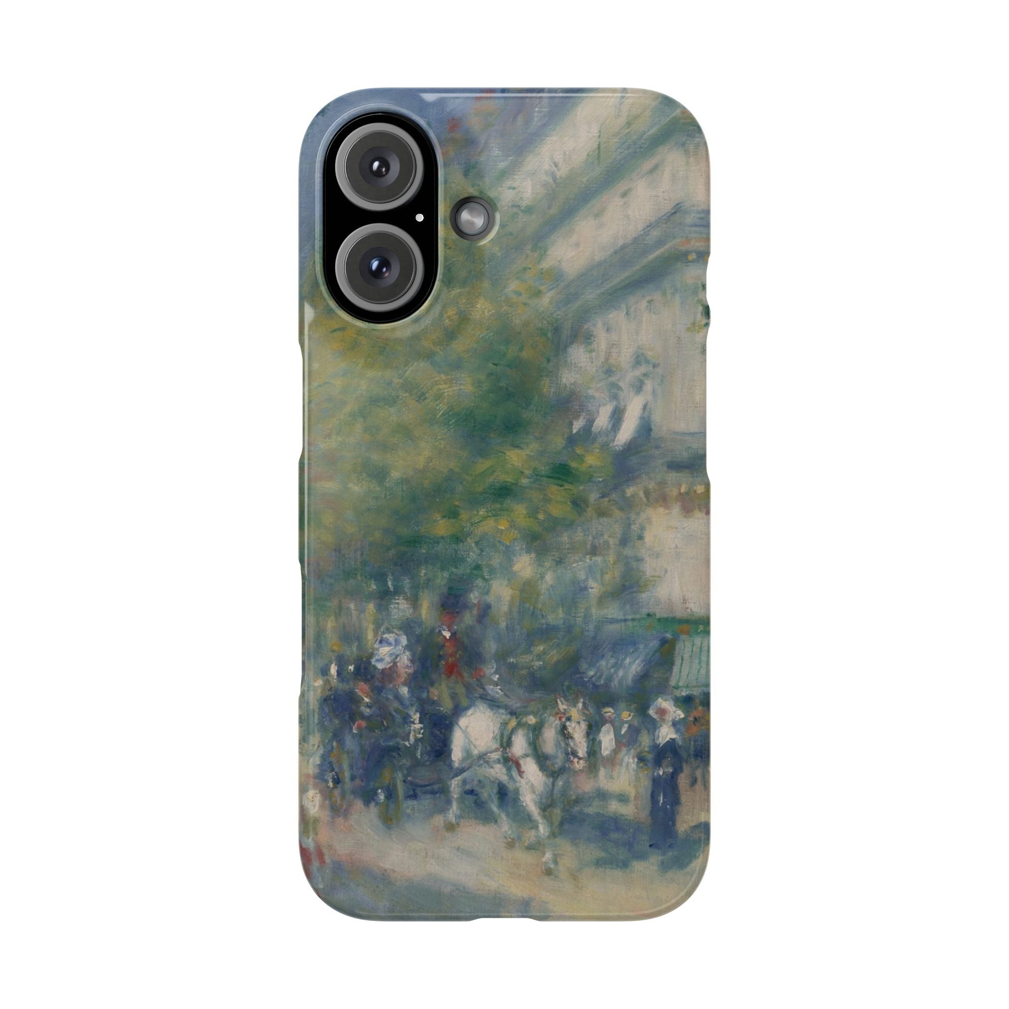 The Grands Boulevards by Pierre Auguste Renoir - iPhone Slim Case