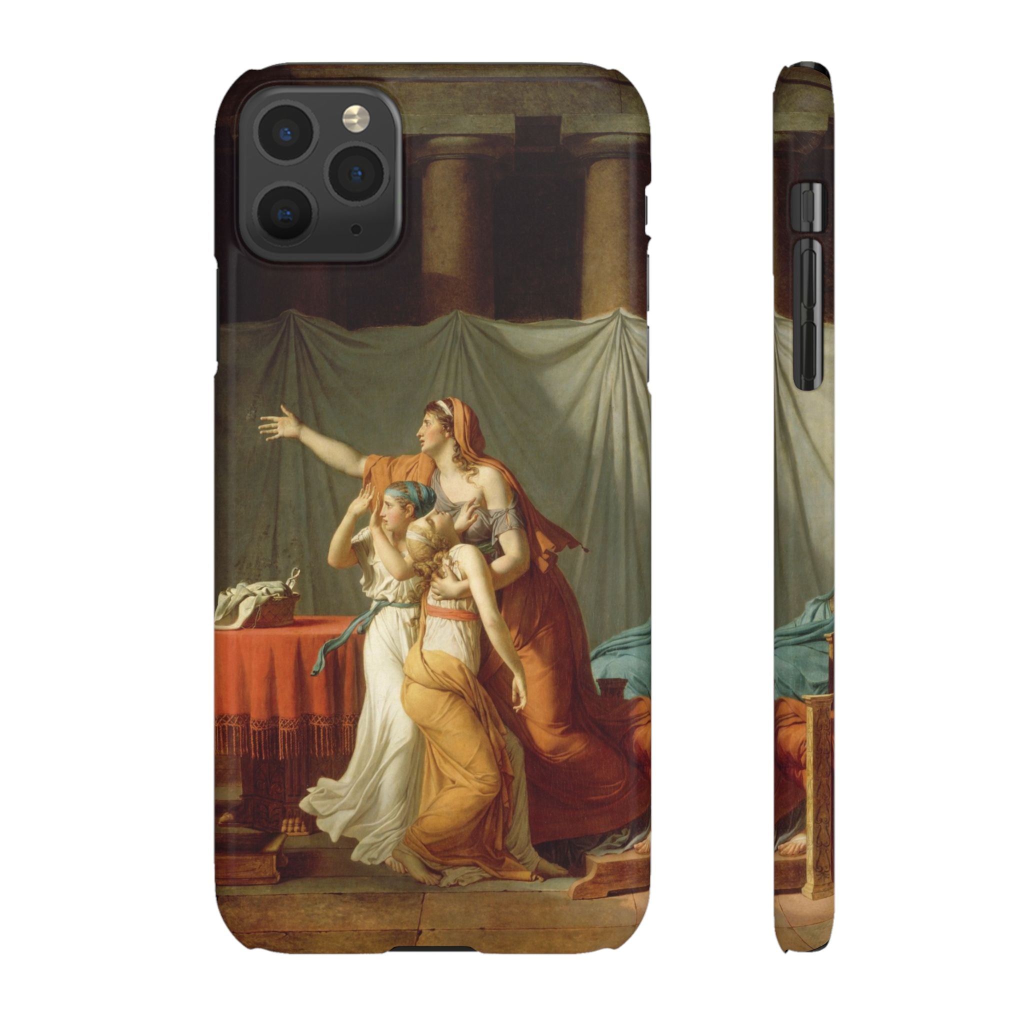 The Lictors Bring to Brutus the Bodies of His Sons II by Jacques-Louis David - iPhone Slim Case