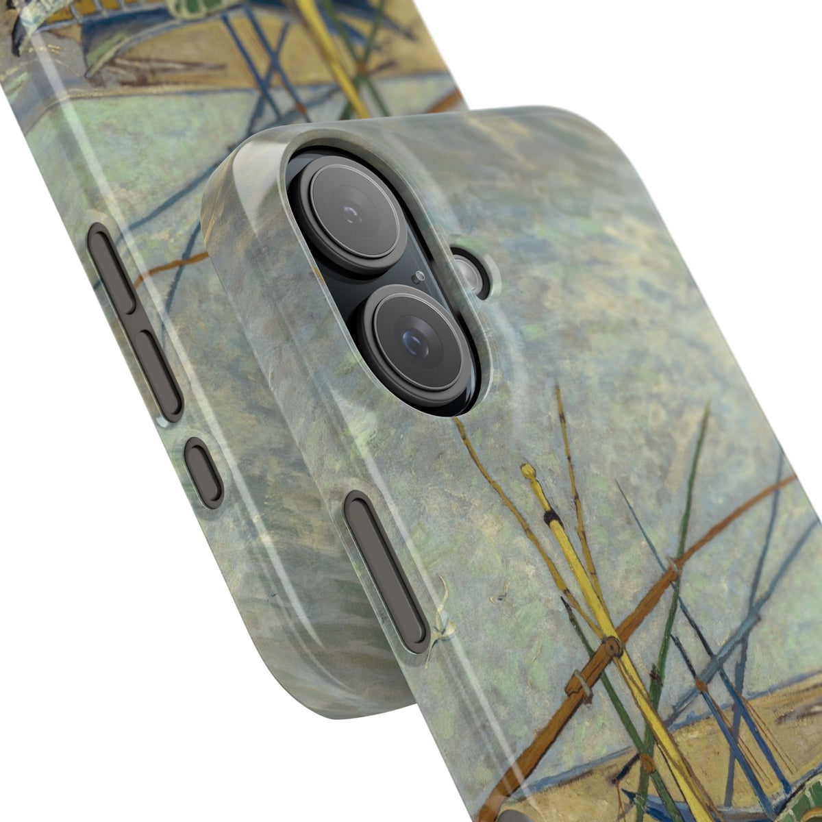 Fishing Boats on the Beach by Vincent van Gogh - iPhone Slim Case