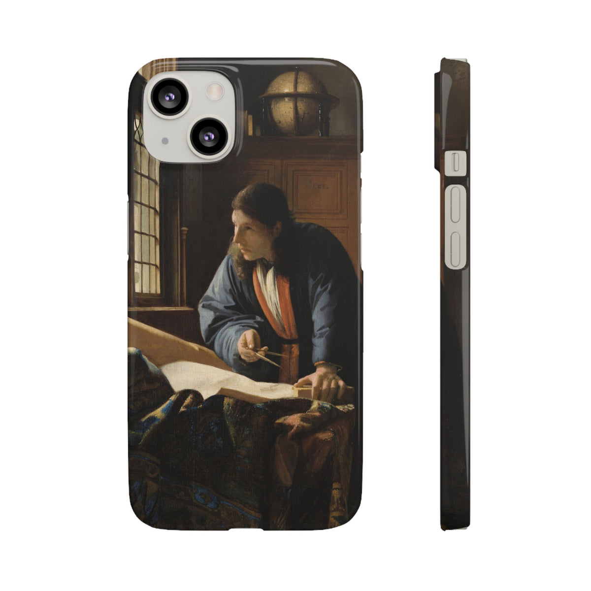 The Geographer by Johannes Vermeer - iPhone Slim Case