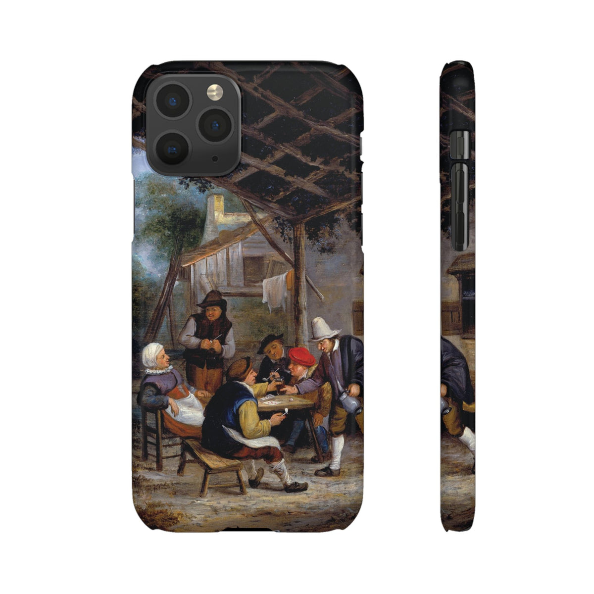 Peasants Drinking by Adriaen van Ostade - iPhone Slim Case