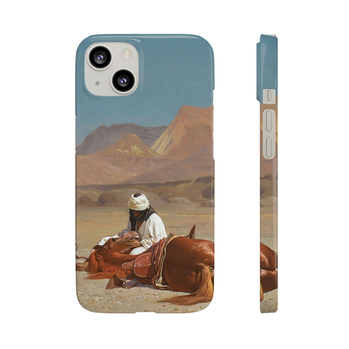 Rider and his Steed in the Desert by Jean-Leon Gerome - iPhone Slim Case