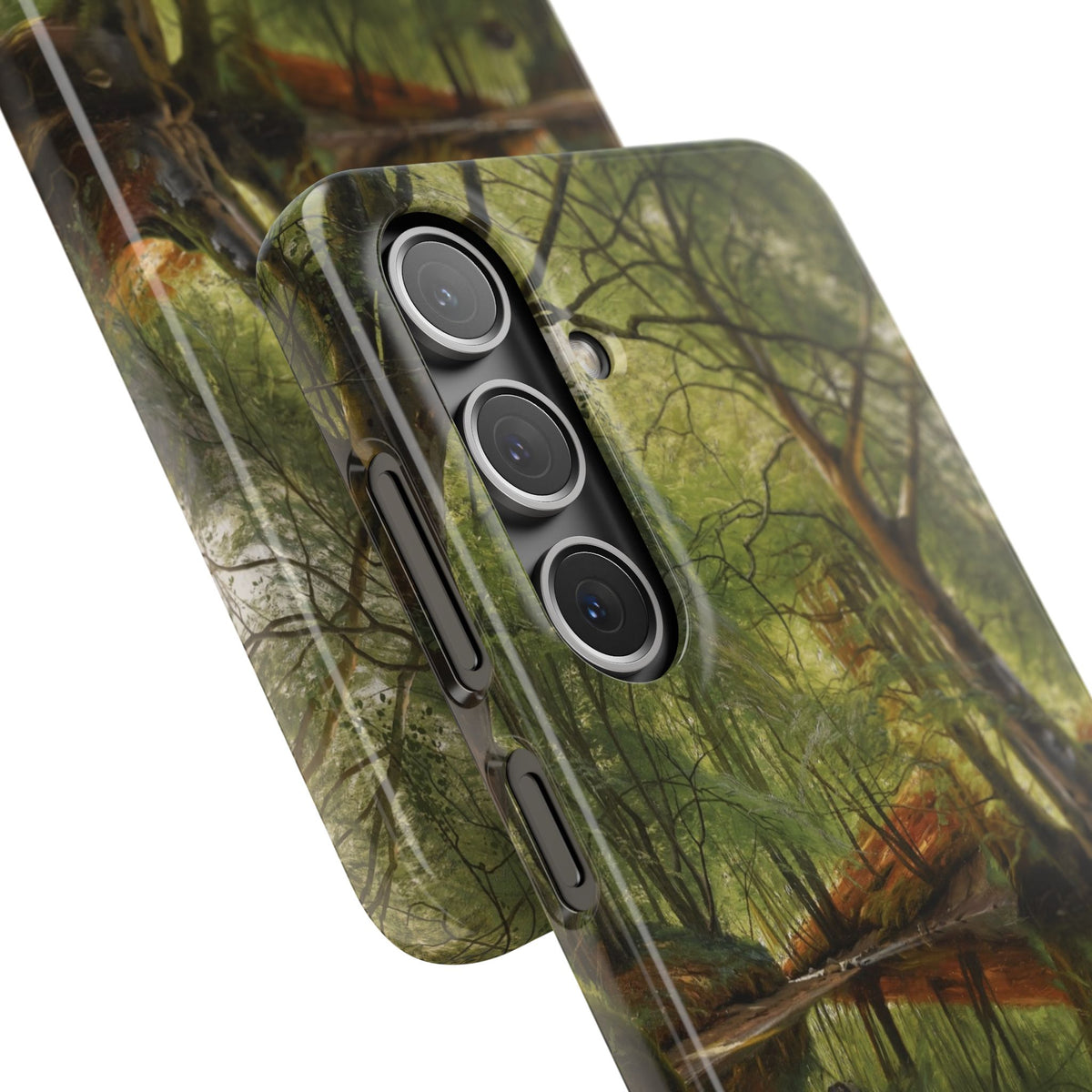 A woodland stream by Peder Mork Monsted - Samsung Slim Case