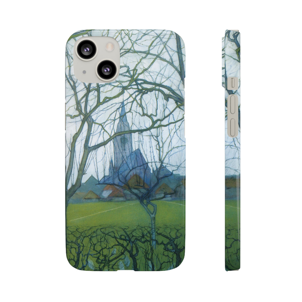 St Jacobs Church by Piet Mondrian - iPhone Slim Case