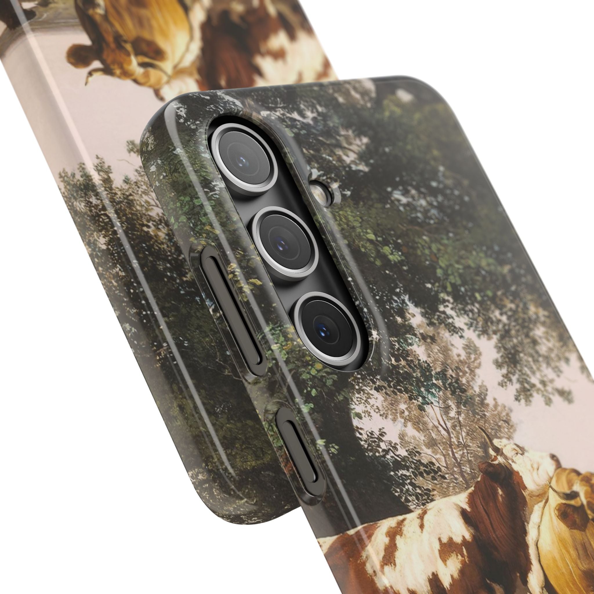 Herd under Trees by Ivan Ivanovich Shishkin - Samsung Slim Case