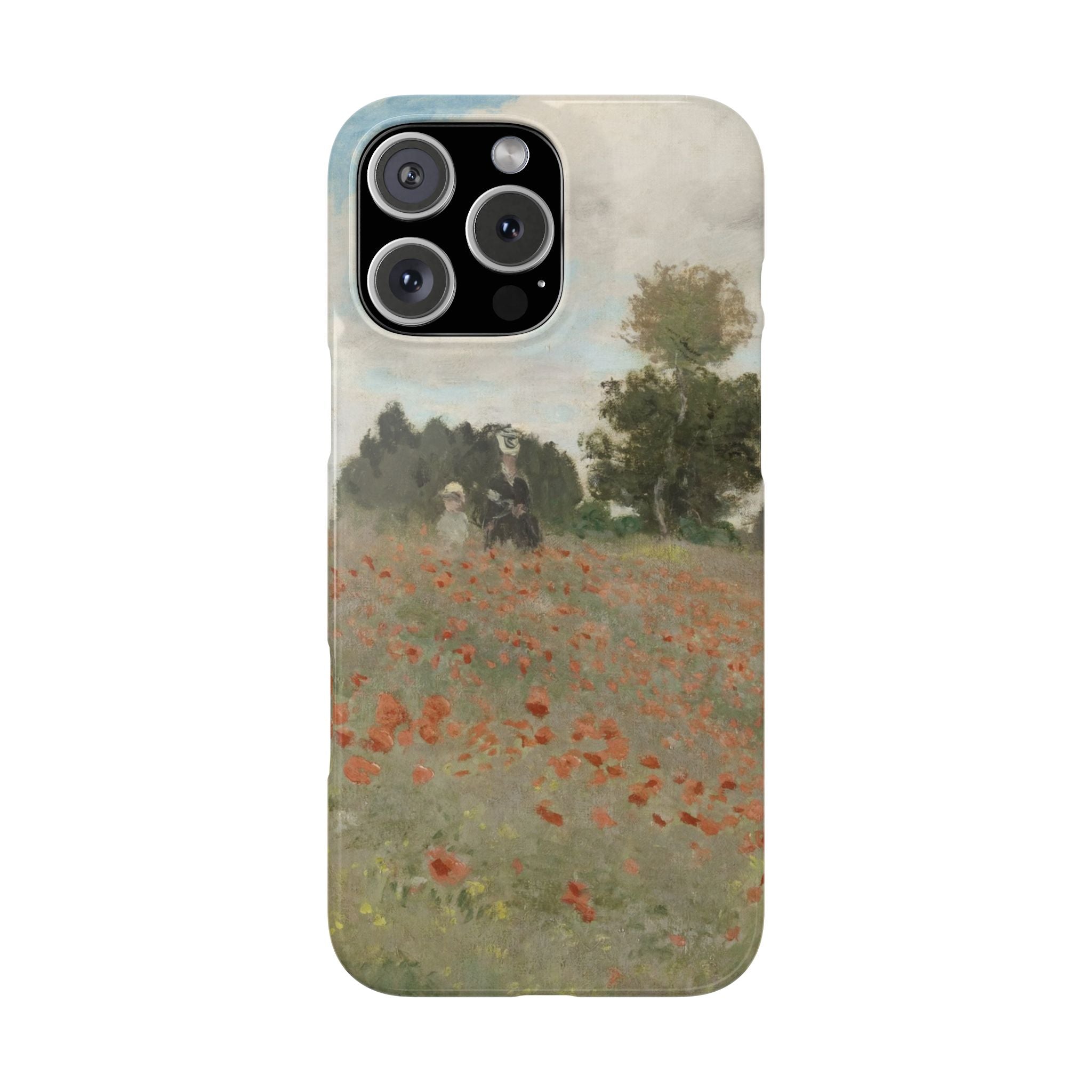 The Poppy Field by Claude Monet - iPhone Slim Case