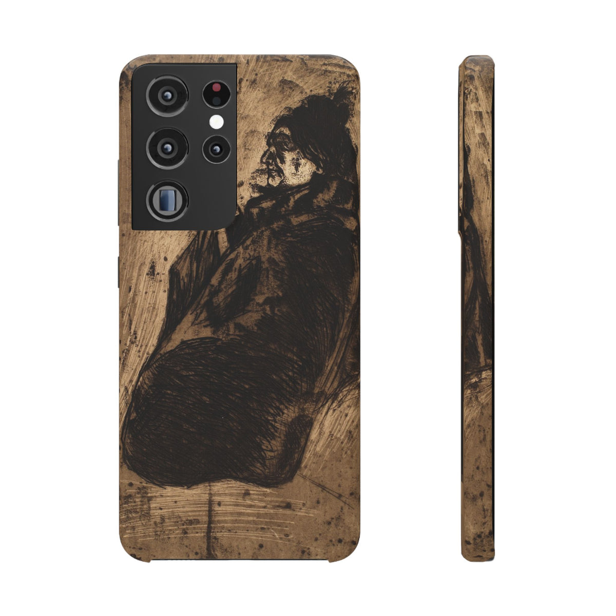 Old Woman by Edvard Munch - Samsung Slim Case