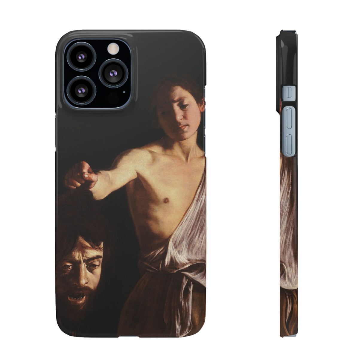 David with the Head of Goliath by Caravaggio - iPhone Slim Case