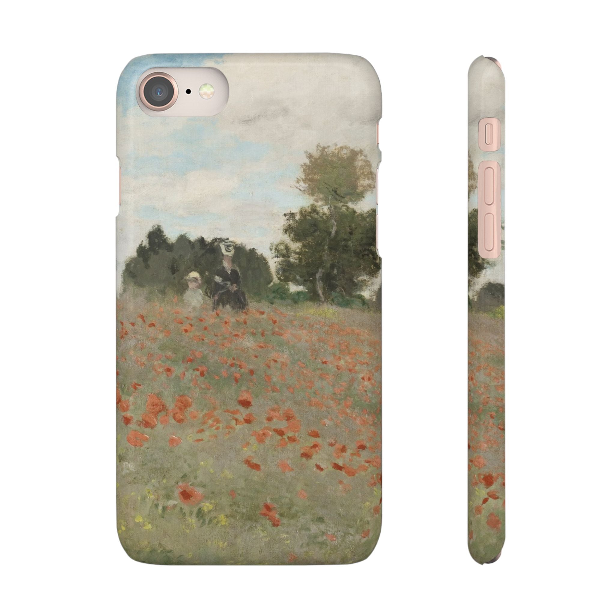 The Poppy Field by Claude Monet - iPhone Slim Case
