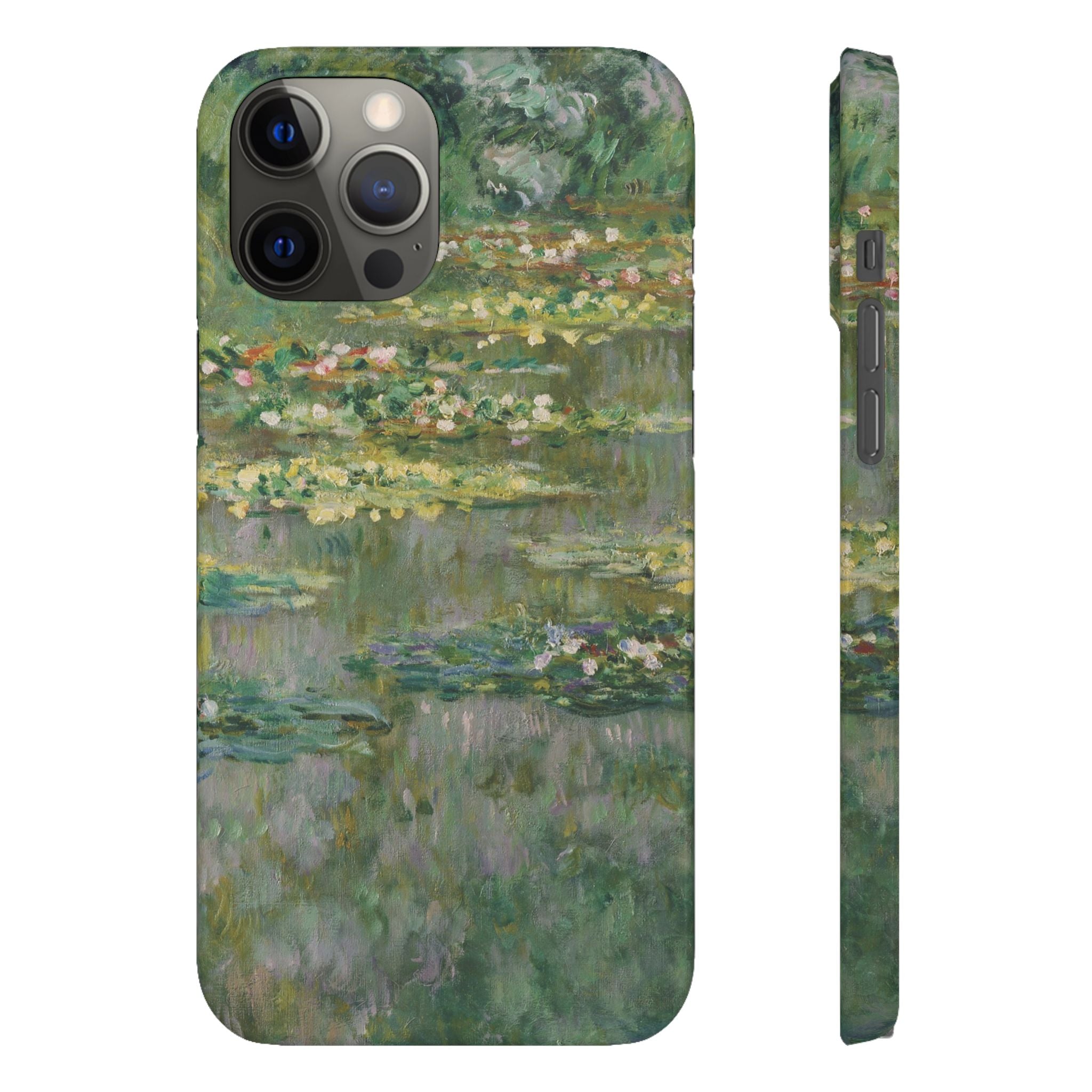 Le Bassin des Nymphéas by Claude Monet - iPhone Slim Case