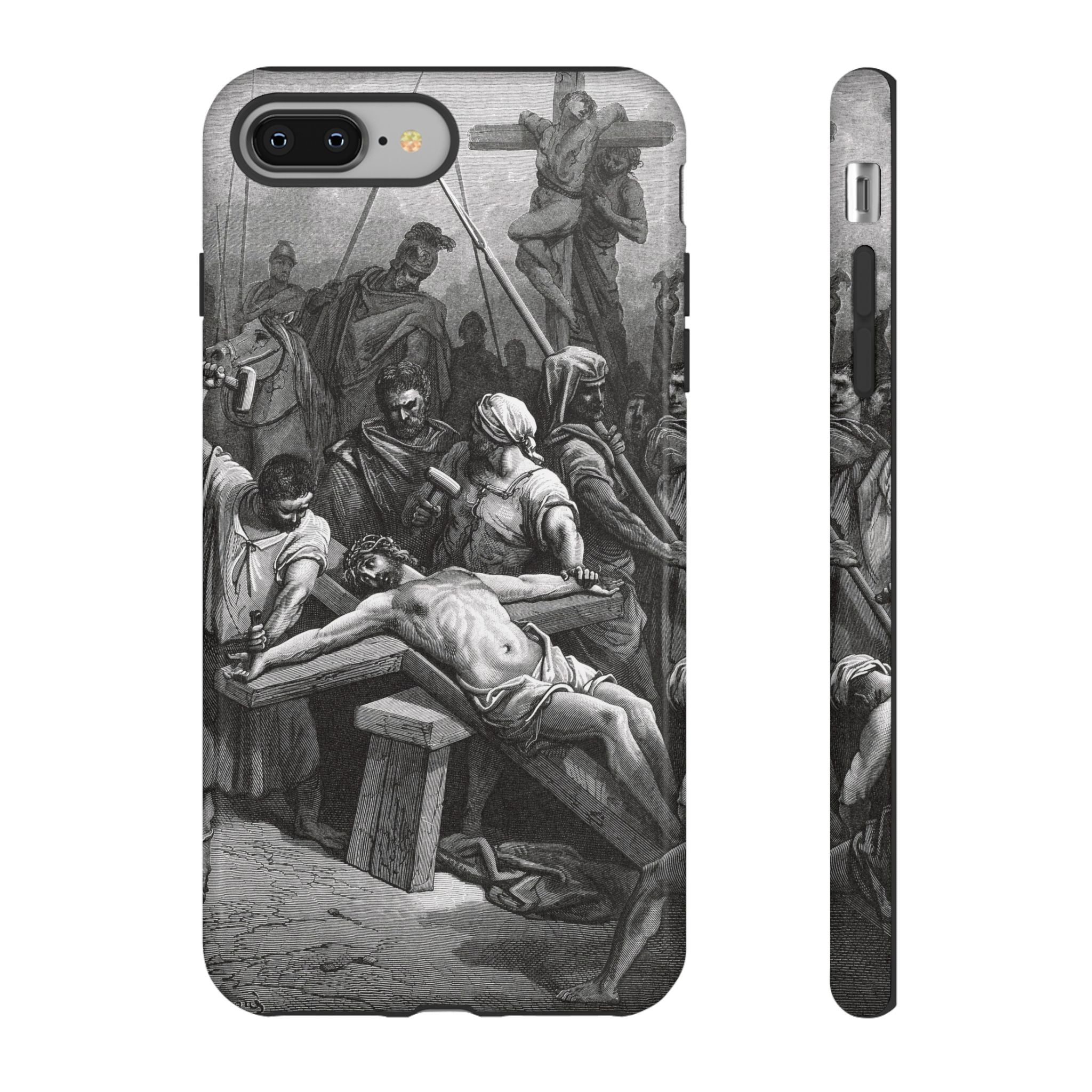 Crucifixion of Jesus by Gustave Doré - iPhone Tough Case