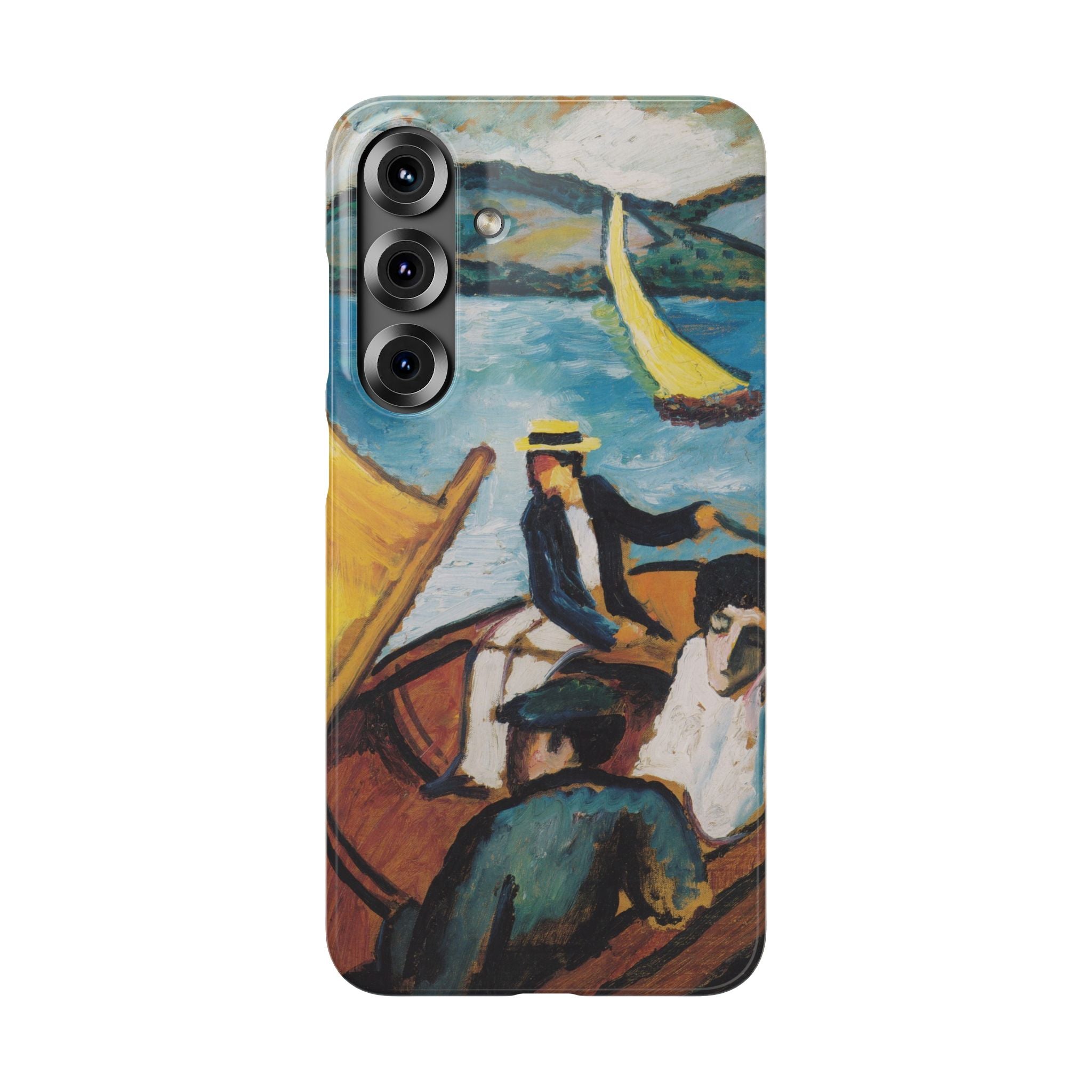 Sailing Boat on the Tegernsee by August Macke - Samsung Slim Case
