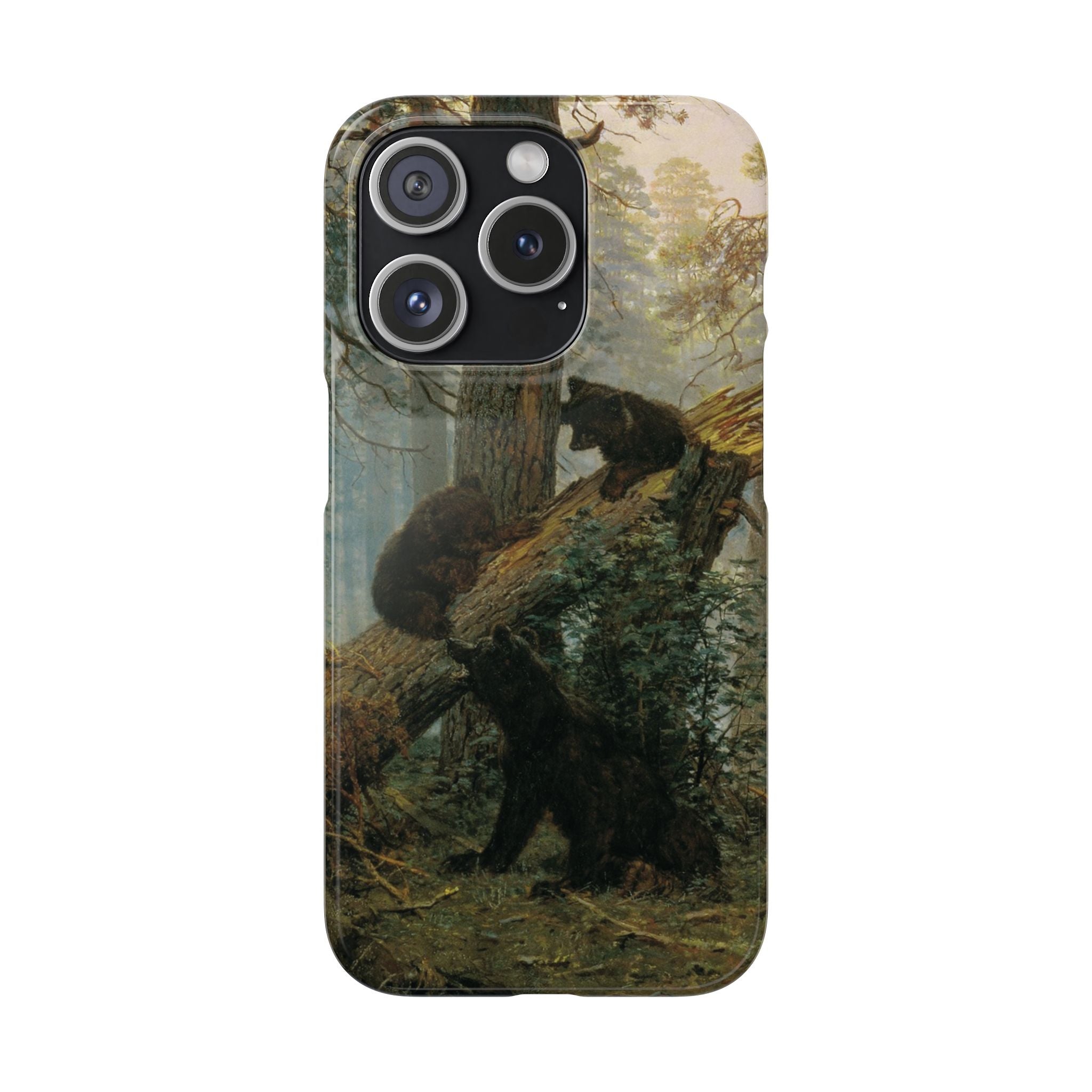 Morning in a Pine Forest by Ivan Ivanovich Shishkin - iPhone Slim Case