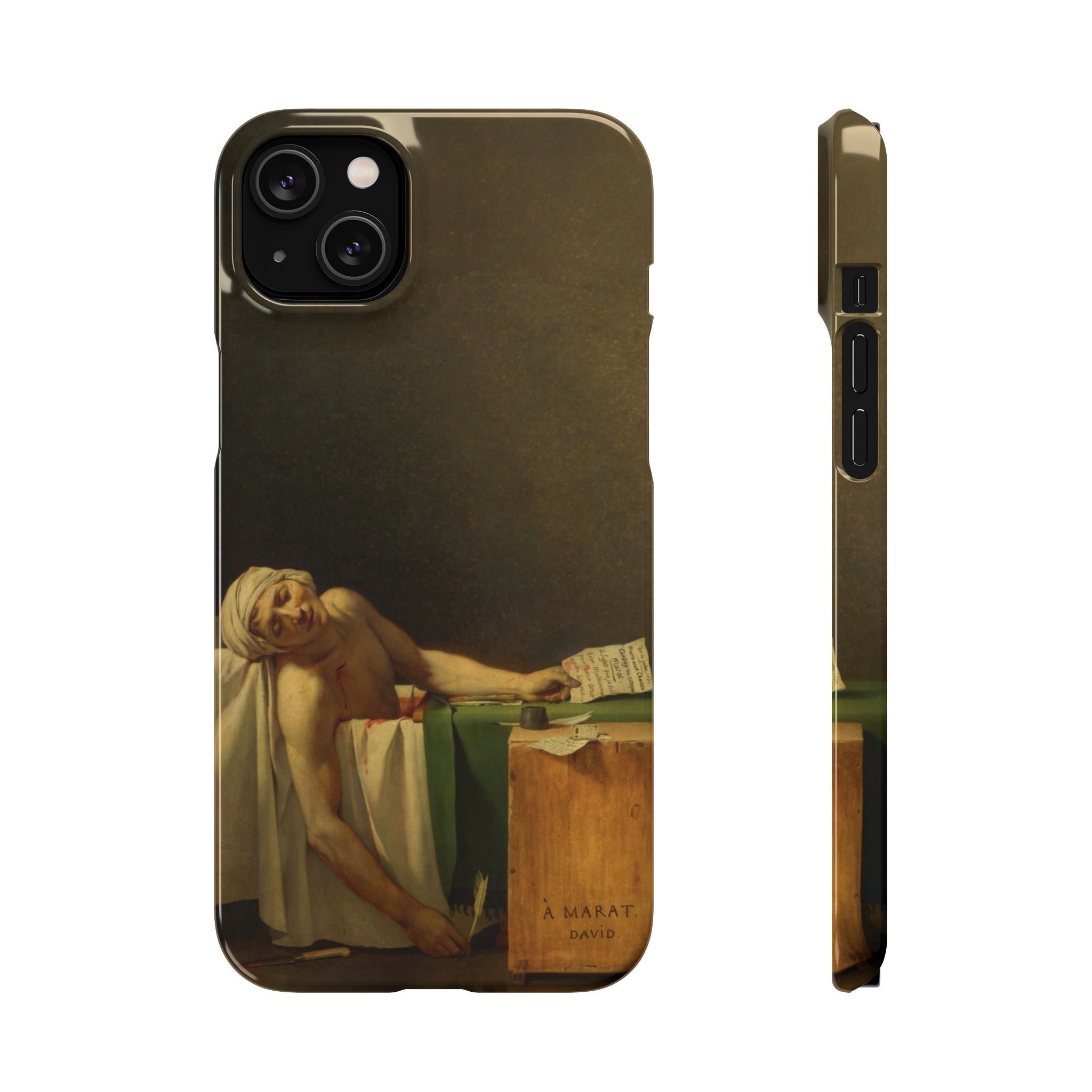 The Death of Marat by Jacques-Louis David - iPhone Slim Case