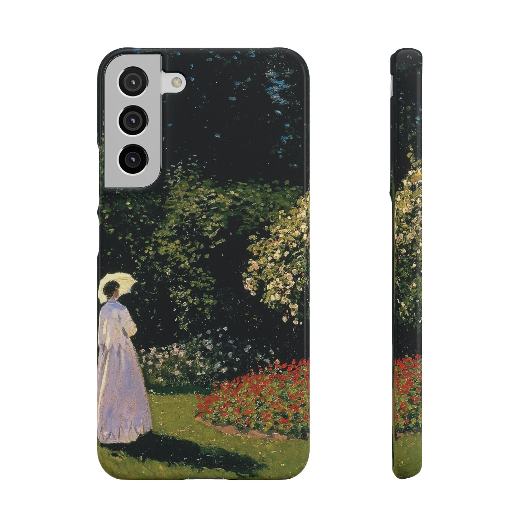Woman in the Garden by Claude Monet - Samsung Slim Case