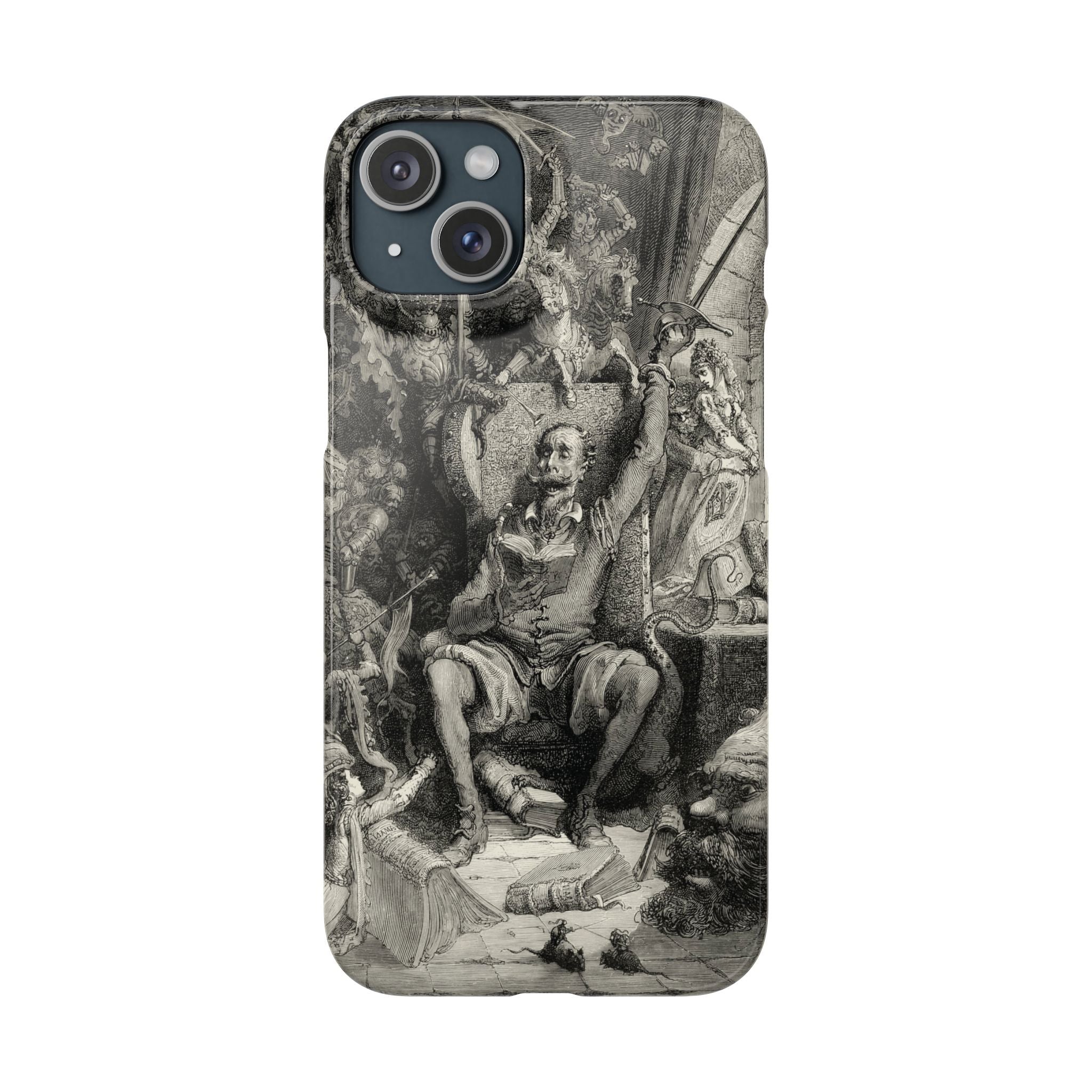 Don Quixote and His Visions by Gustave Doré - iPhone Slim Case