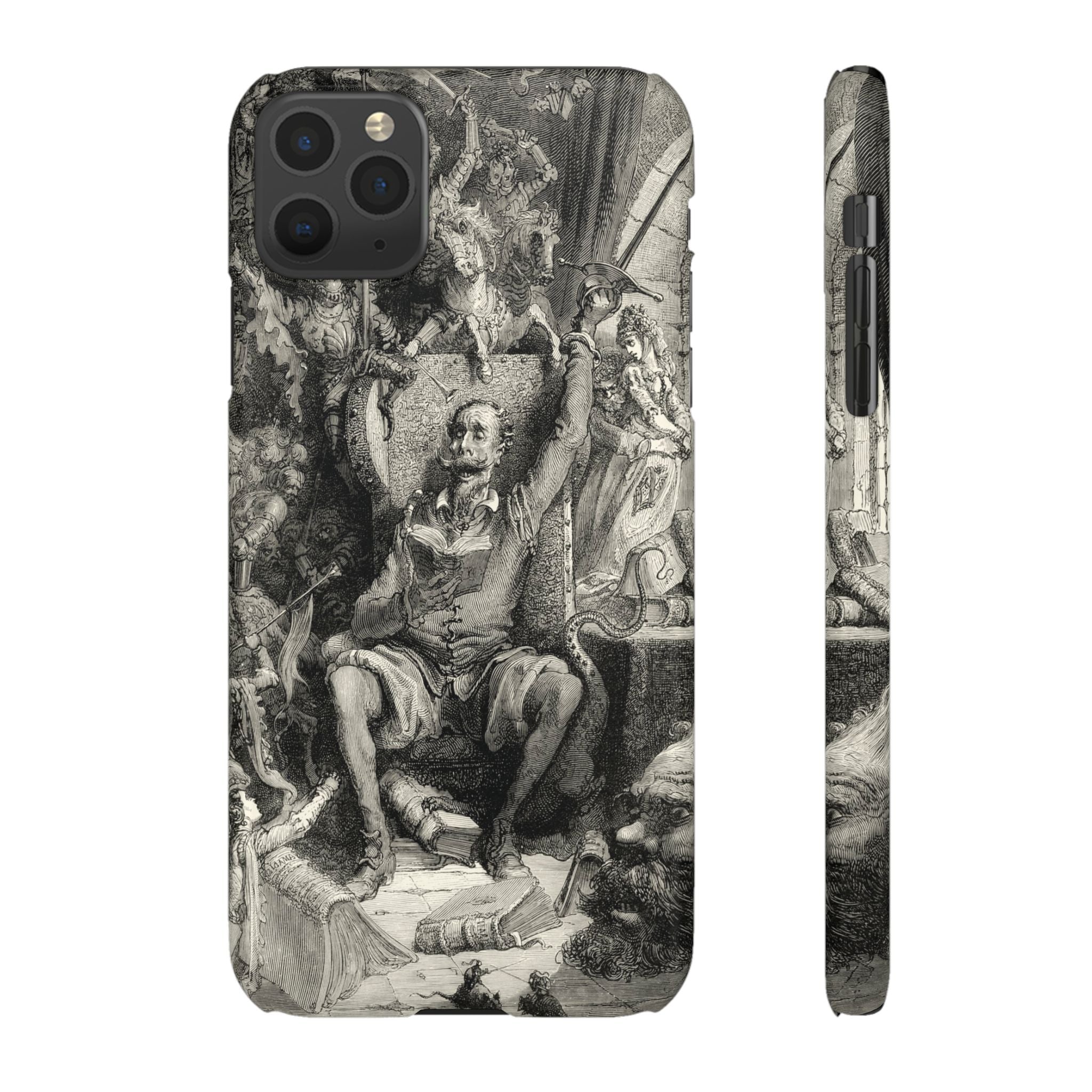 Don Quixote and His Visions by Gustave Doré - iPhone Slim Case