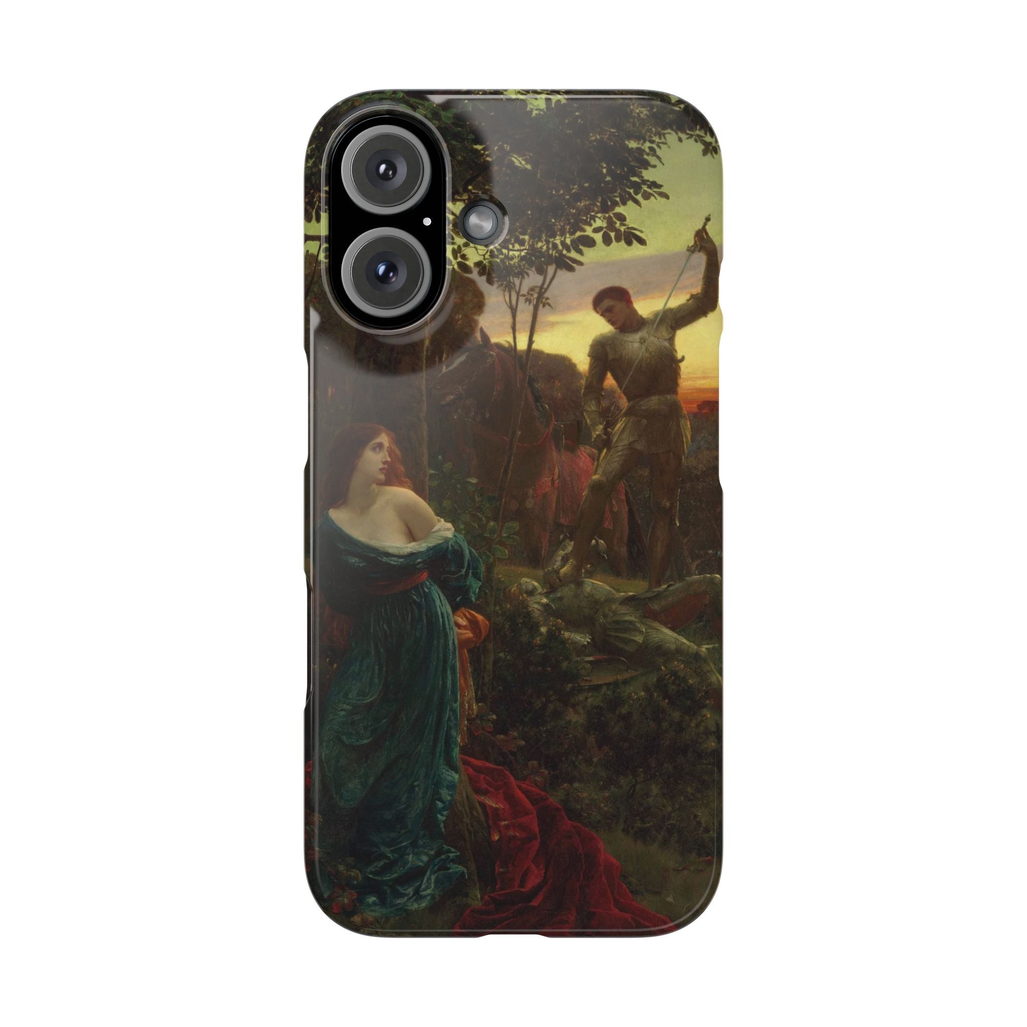 Chivalry by Frank Dicksee - iPhone Slim Case