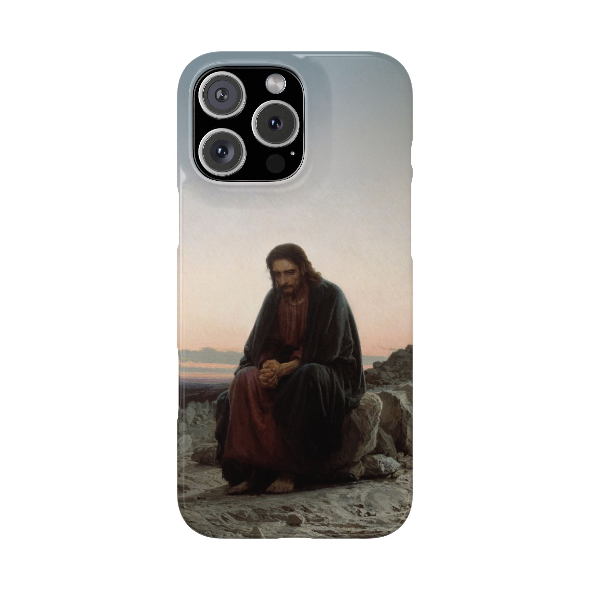 Christ in the Desert by Ivan Kramskoy - iPhone Slim Case
