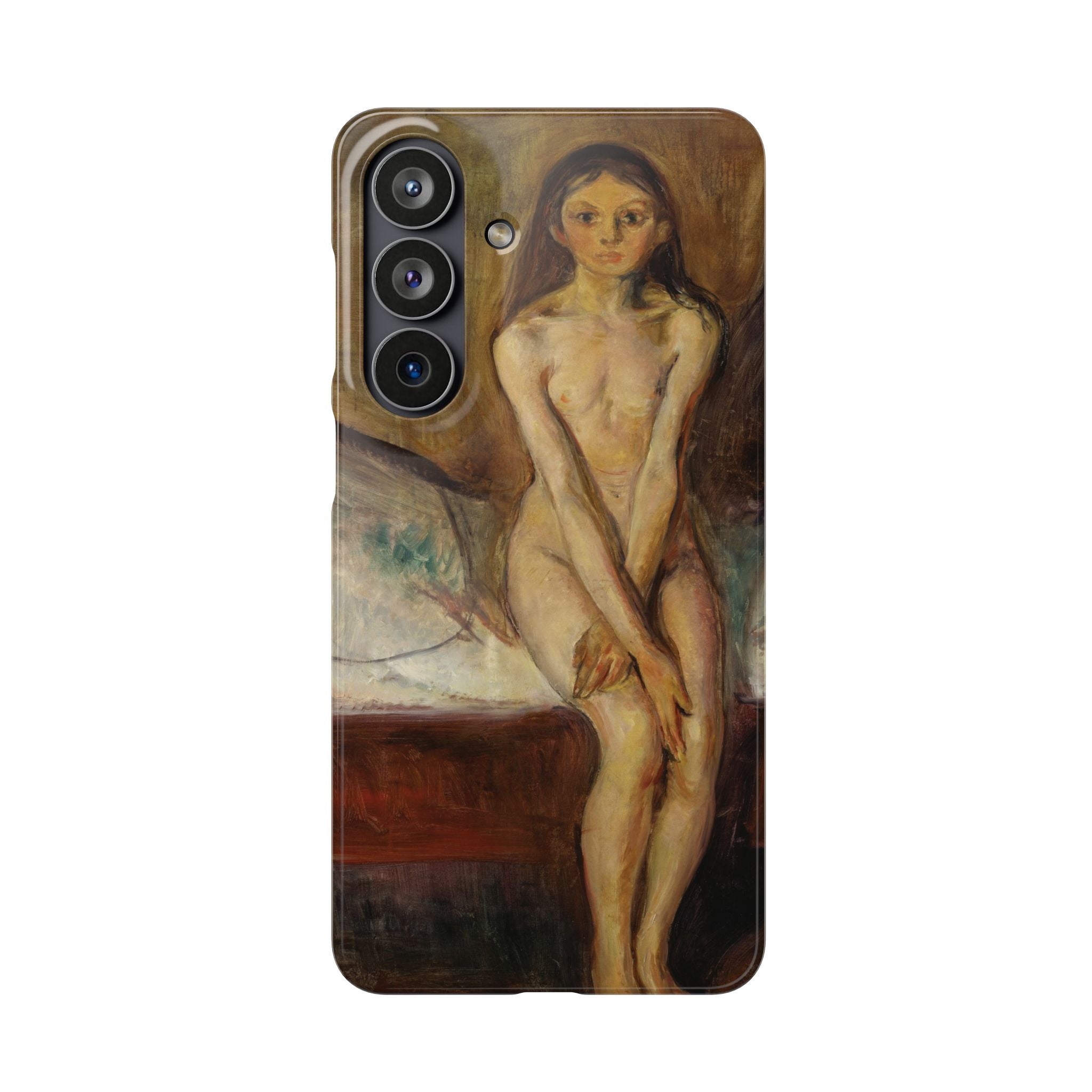Puberty by Edvard Munch - Samsung Slim Case