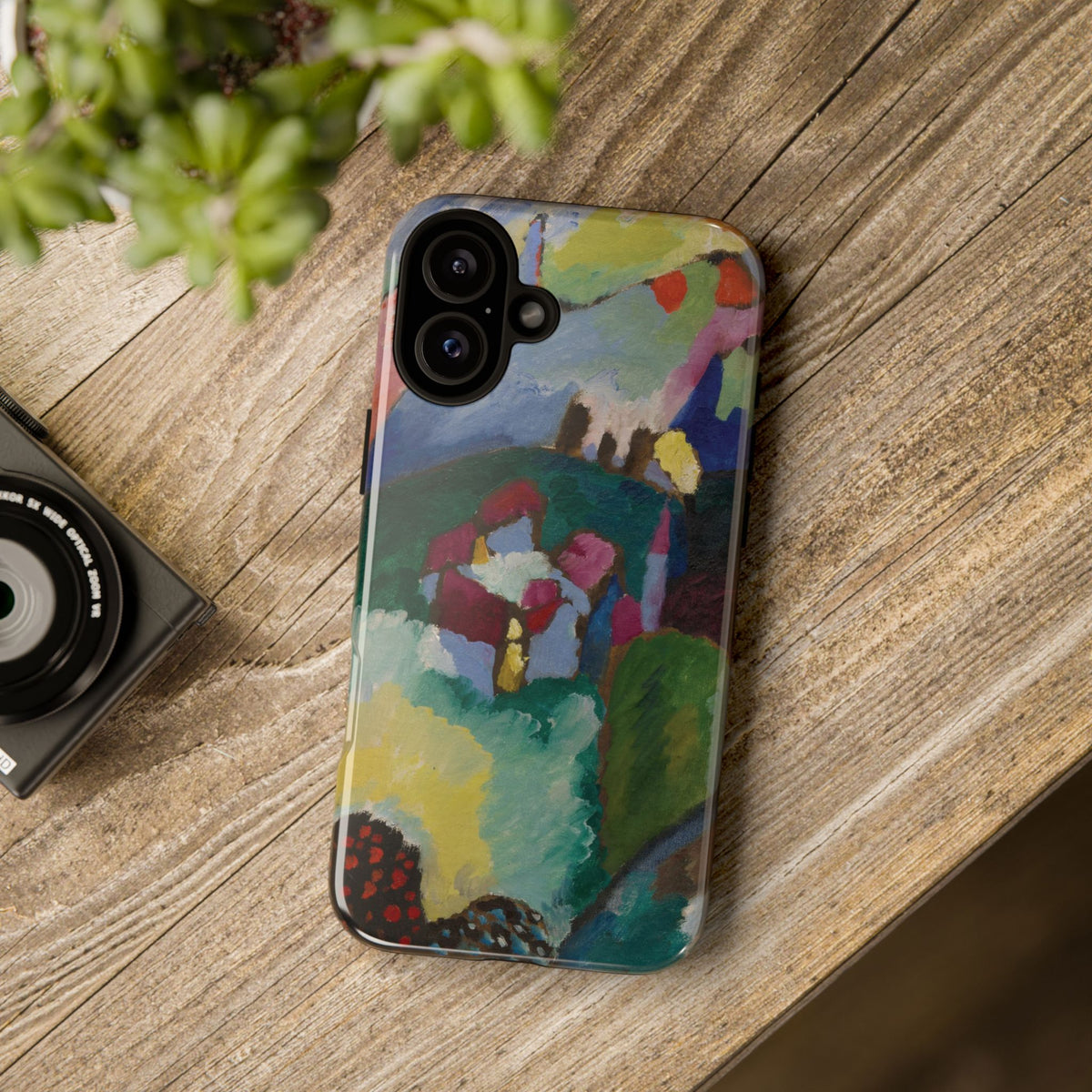 Landscape with Factory Chimney by Vasily Kandinsky - iPhone Tough Case