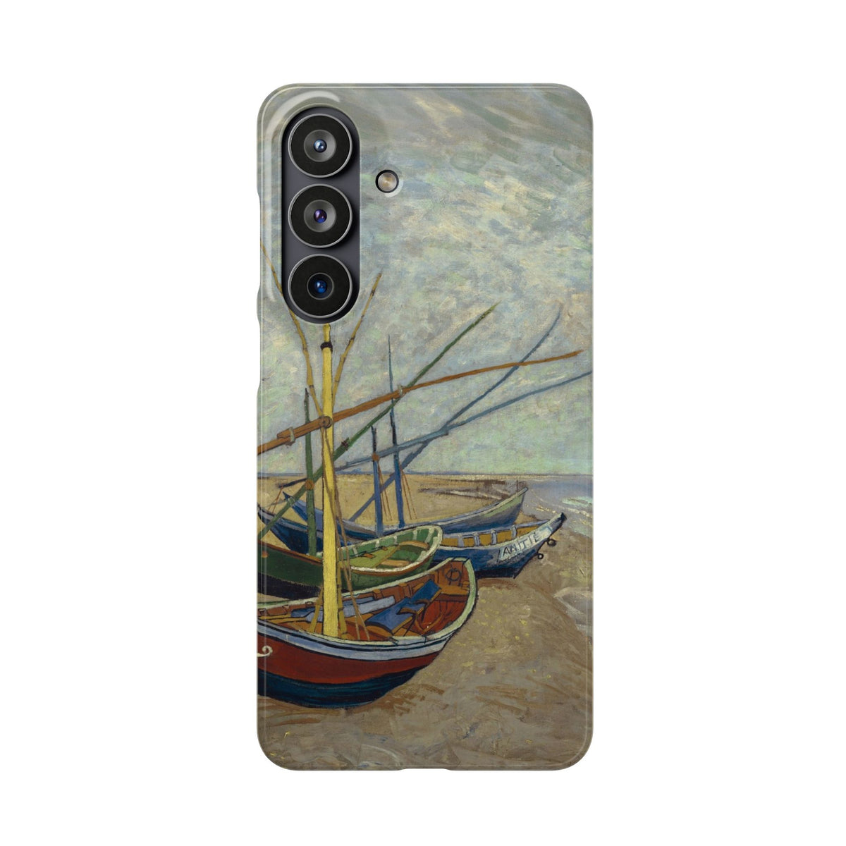 Fishing Boats on the Beach by Vincent van Gogh - Samsung Slim Case