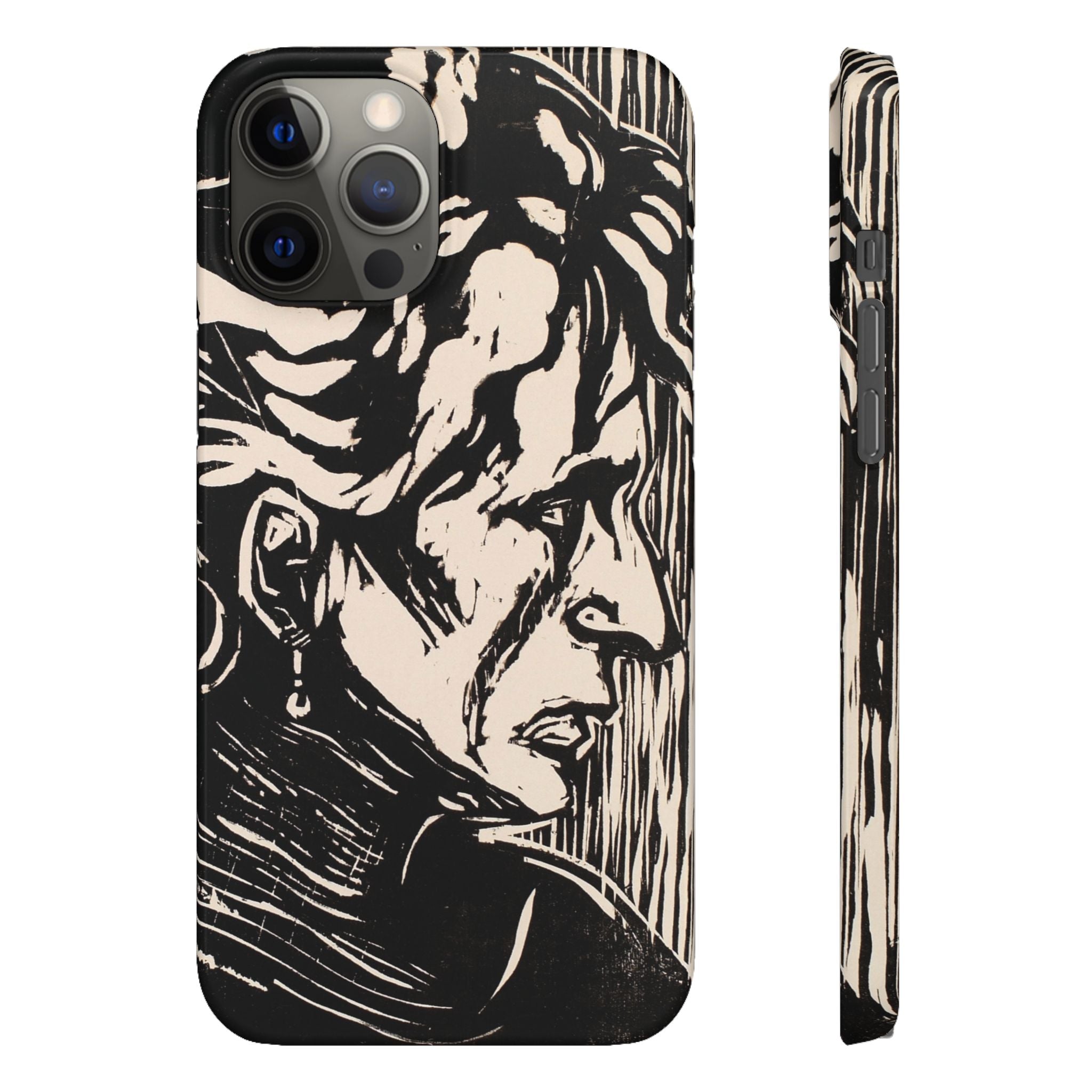 Portrait of an Elderly Lady by Edvard Munch - iPhone Slim Case