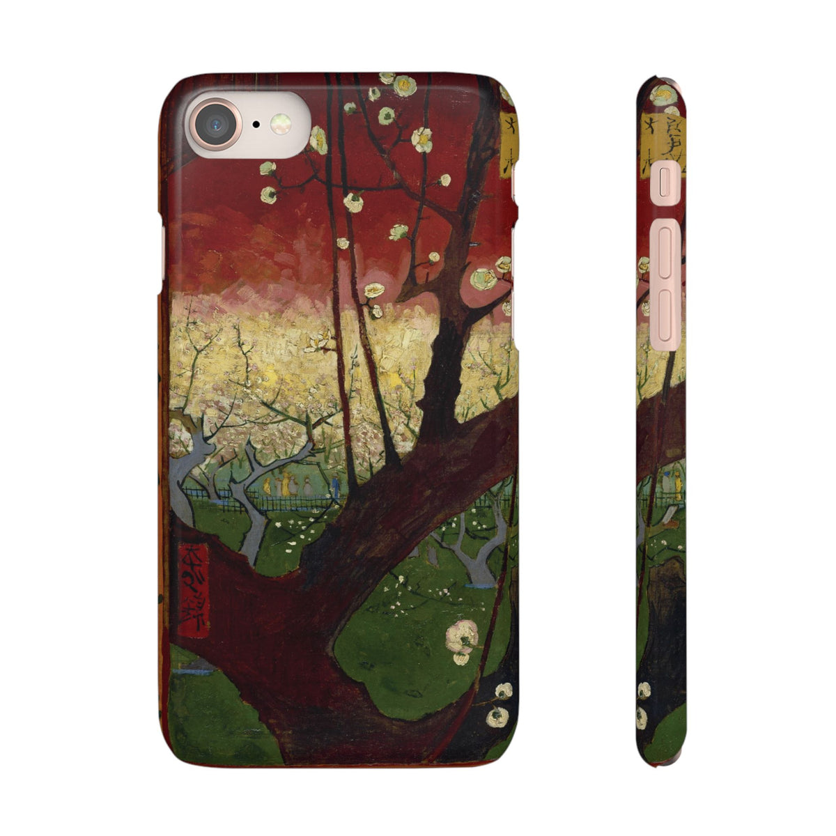 Flowering Plum Tree after Hiroshige by Vincent van Gogh - iPhone Slim Case
