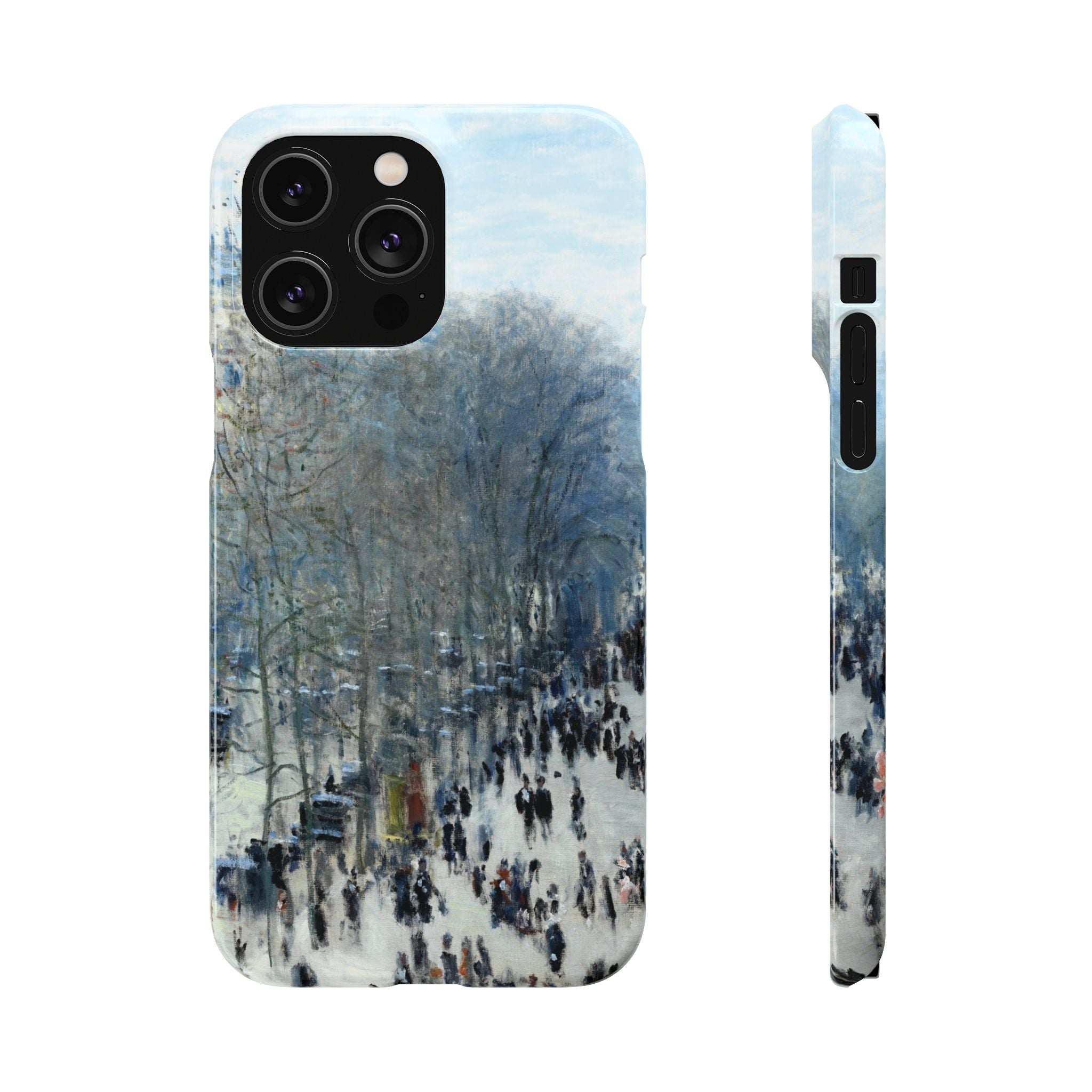 Boulevard des Capucines by Claude Monet - iPhone Slim Case
