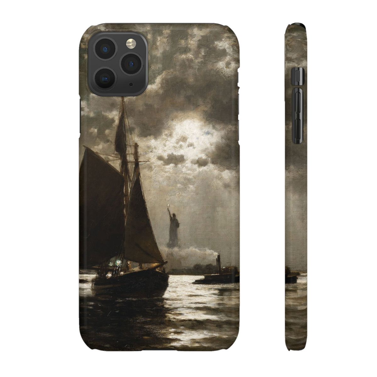 Nightfall over New York Harbor by Edward Moran - iPhone Slim Case