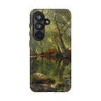 A woodland stream by Peder Mork Monsted - Samsung Tough Case