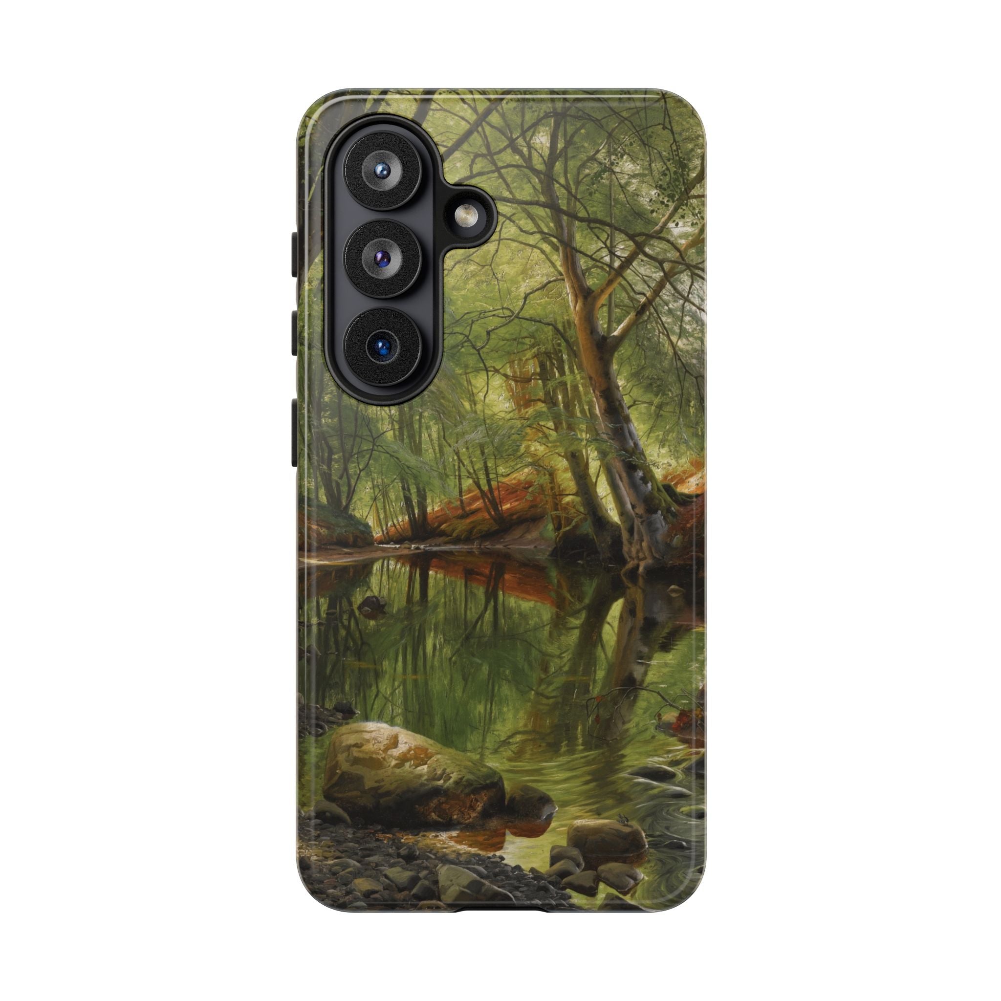 A woodland stream by Peder Mork Monsted - Samsung Tough Case